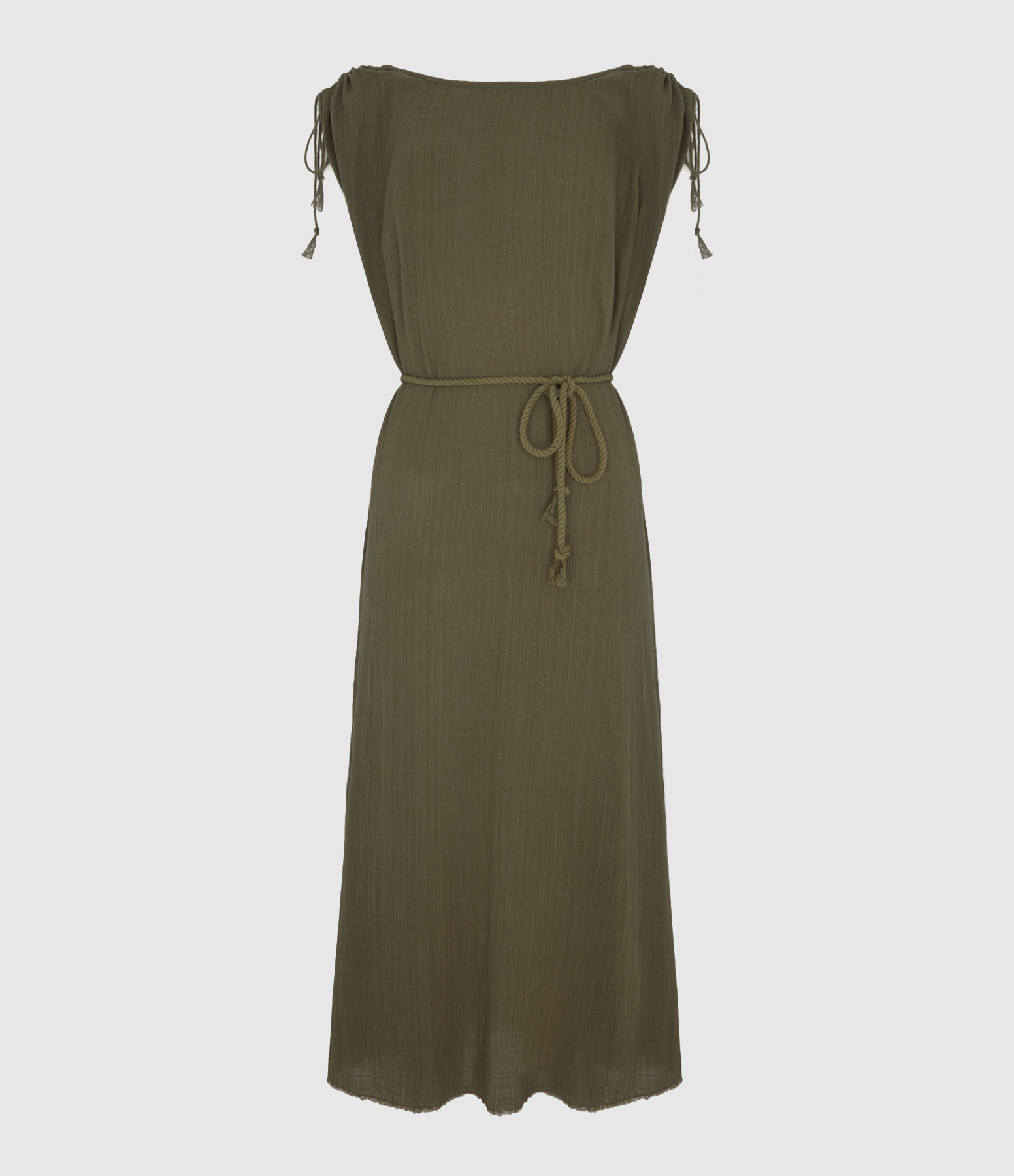 Alexandria Khaki Maxi Dress