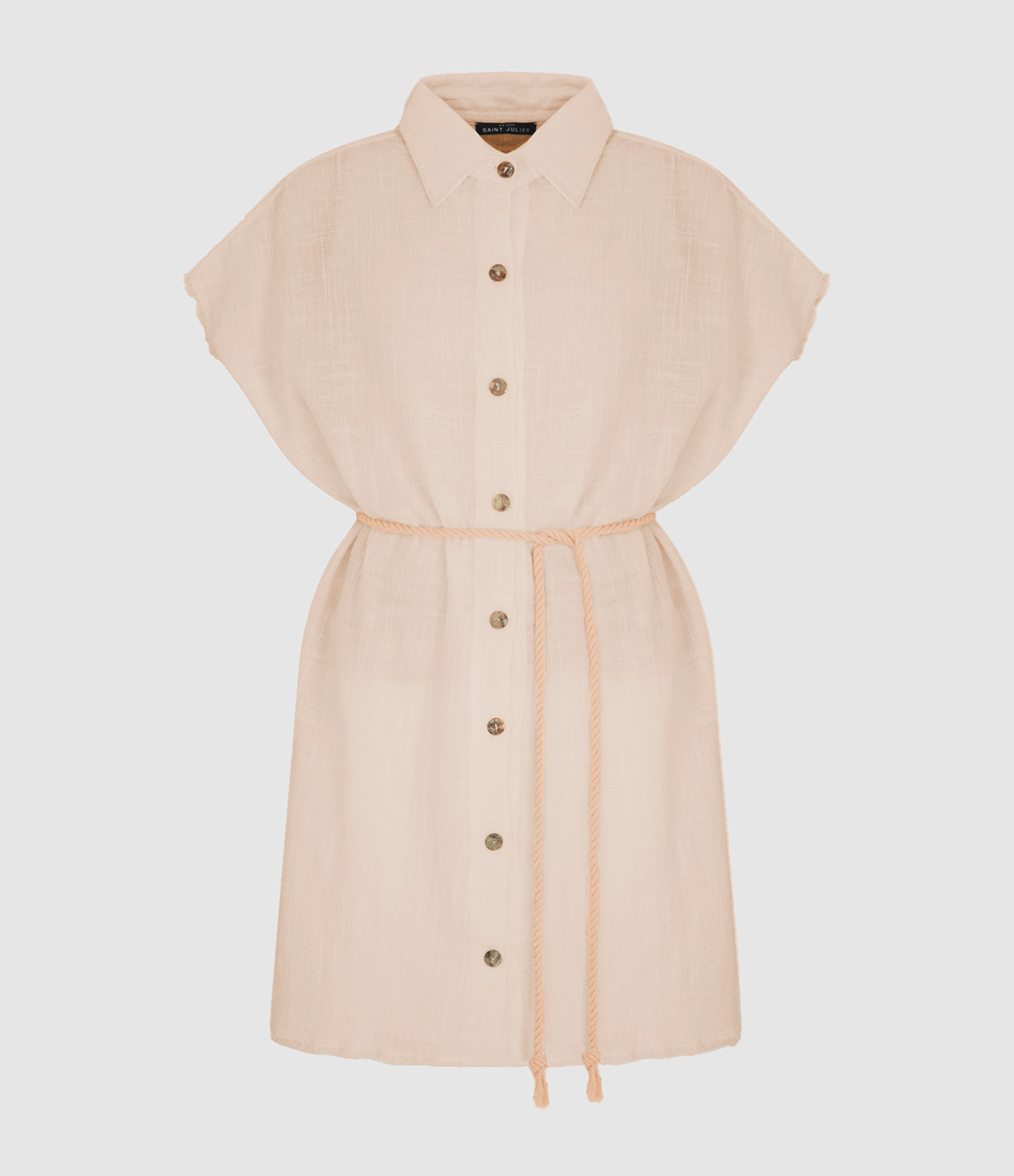 Mykonos Pastel Pink Short Dress
