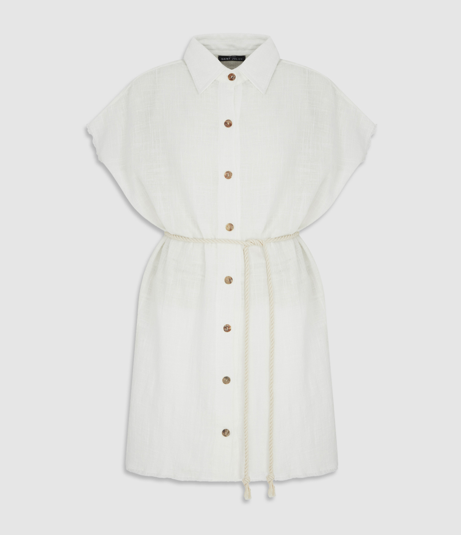 Mykonos Off-White Short Dress