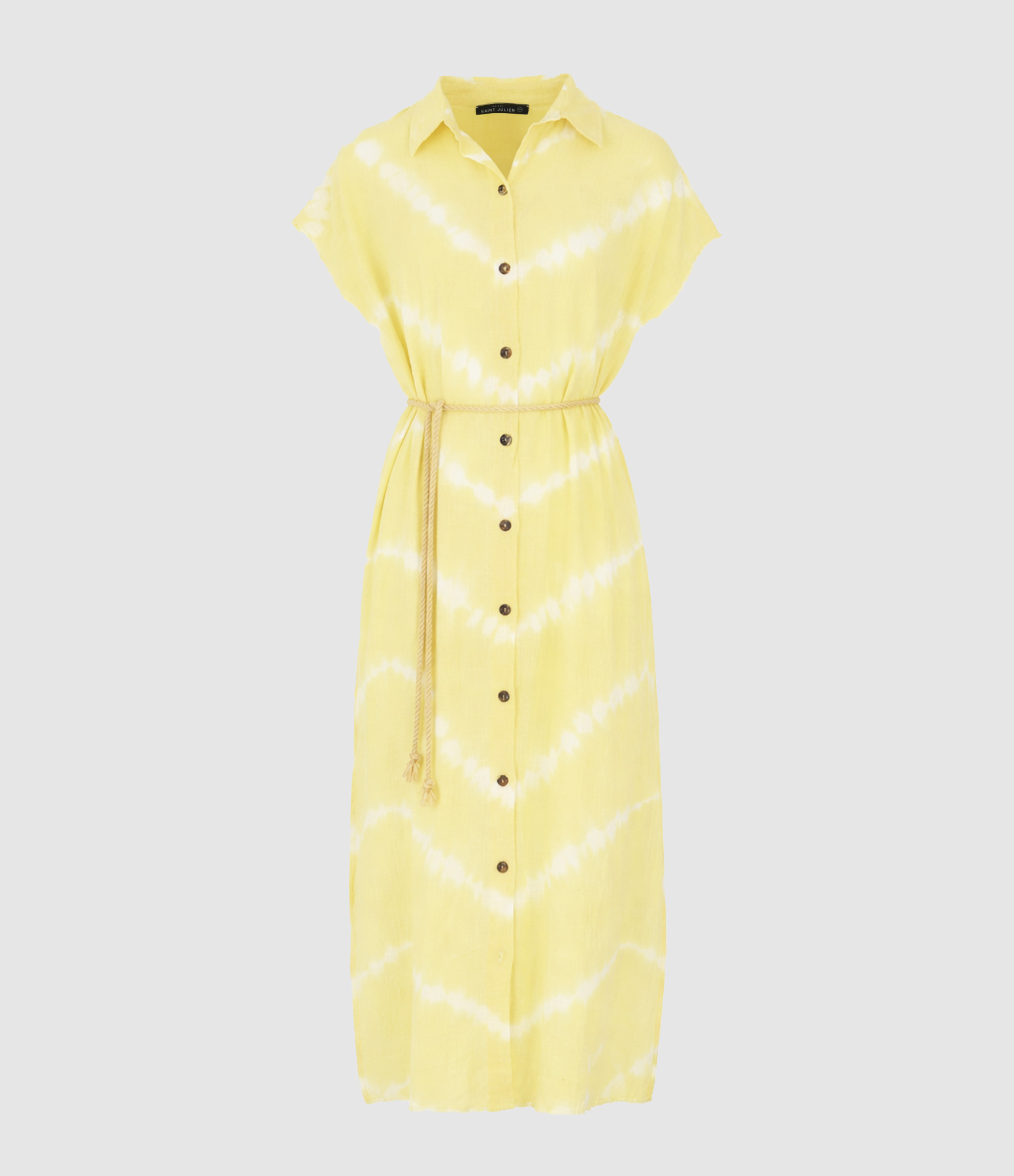 Santorini Lemon Tie-Dye Dress