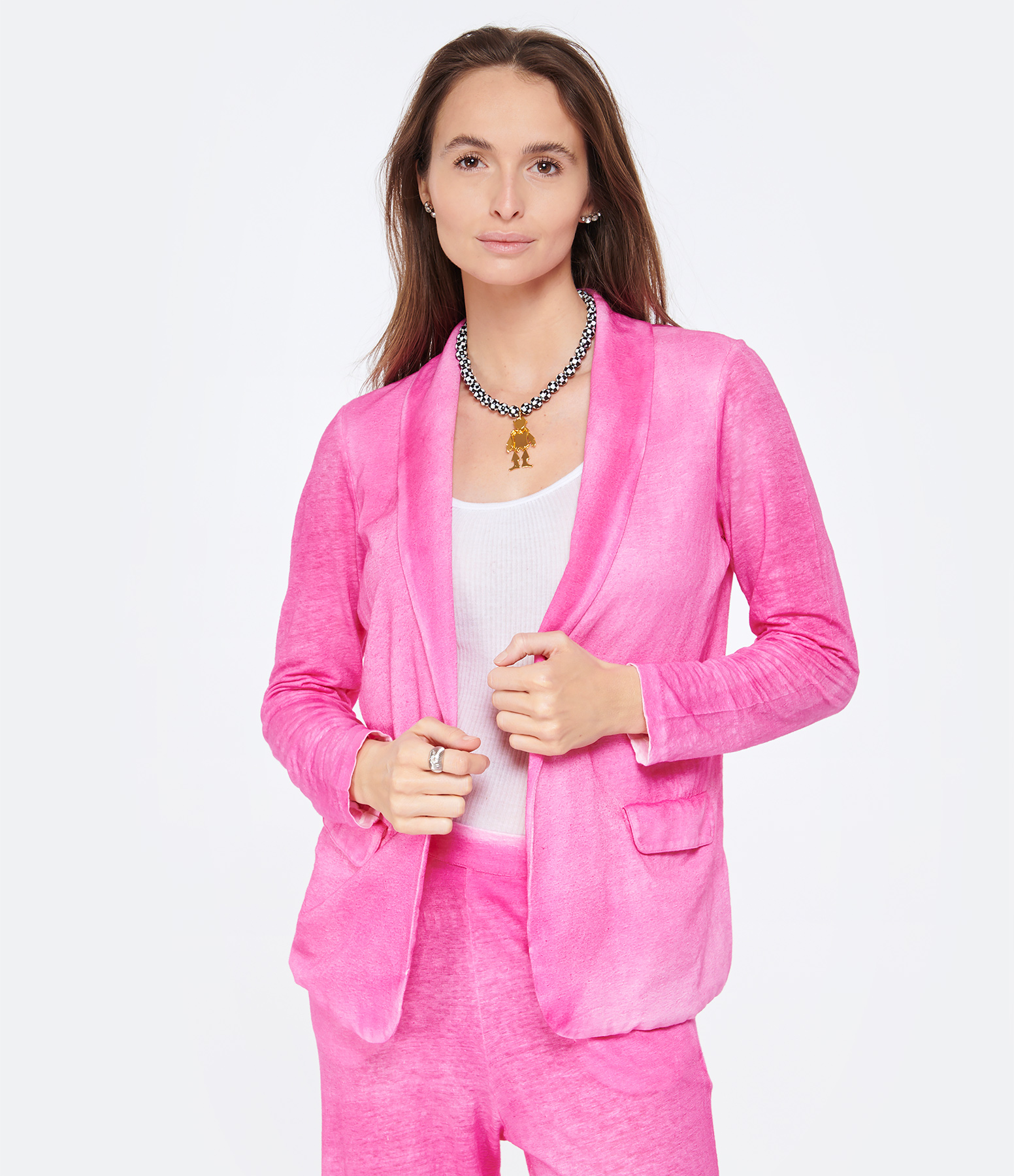 Flamingo Linen Jacket