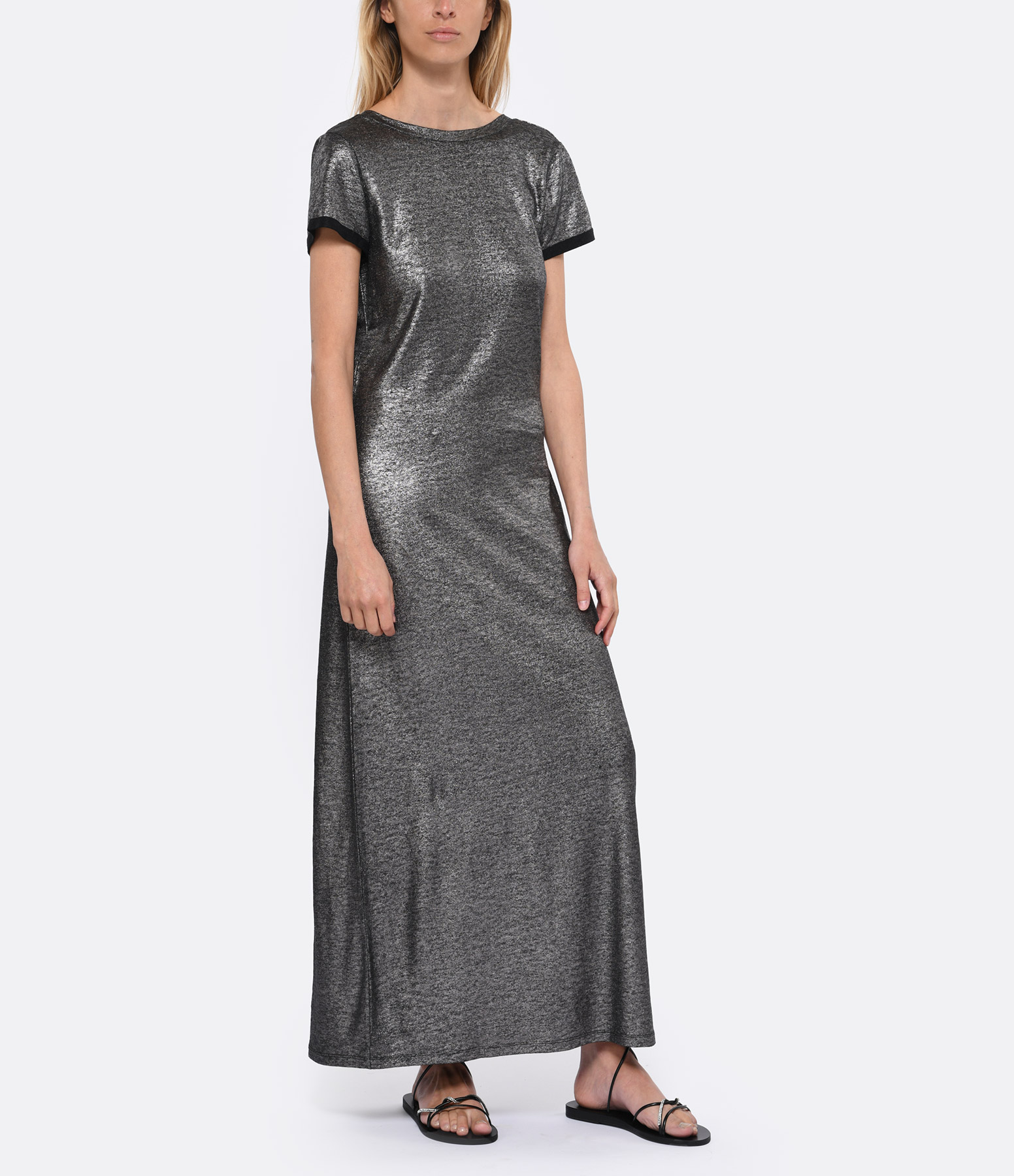Black Linen Maxi Dress