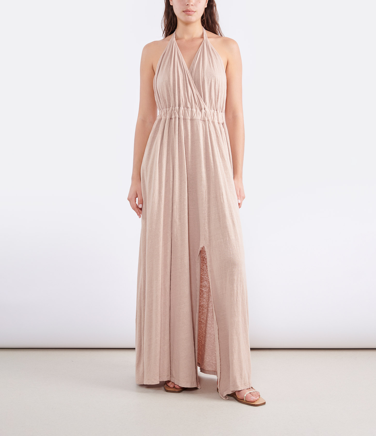 Rosethé Linen Maxi Dress
