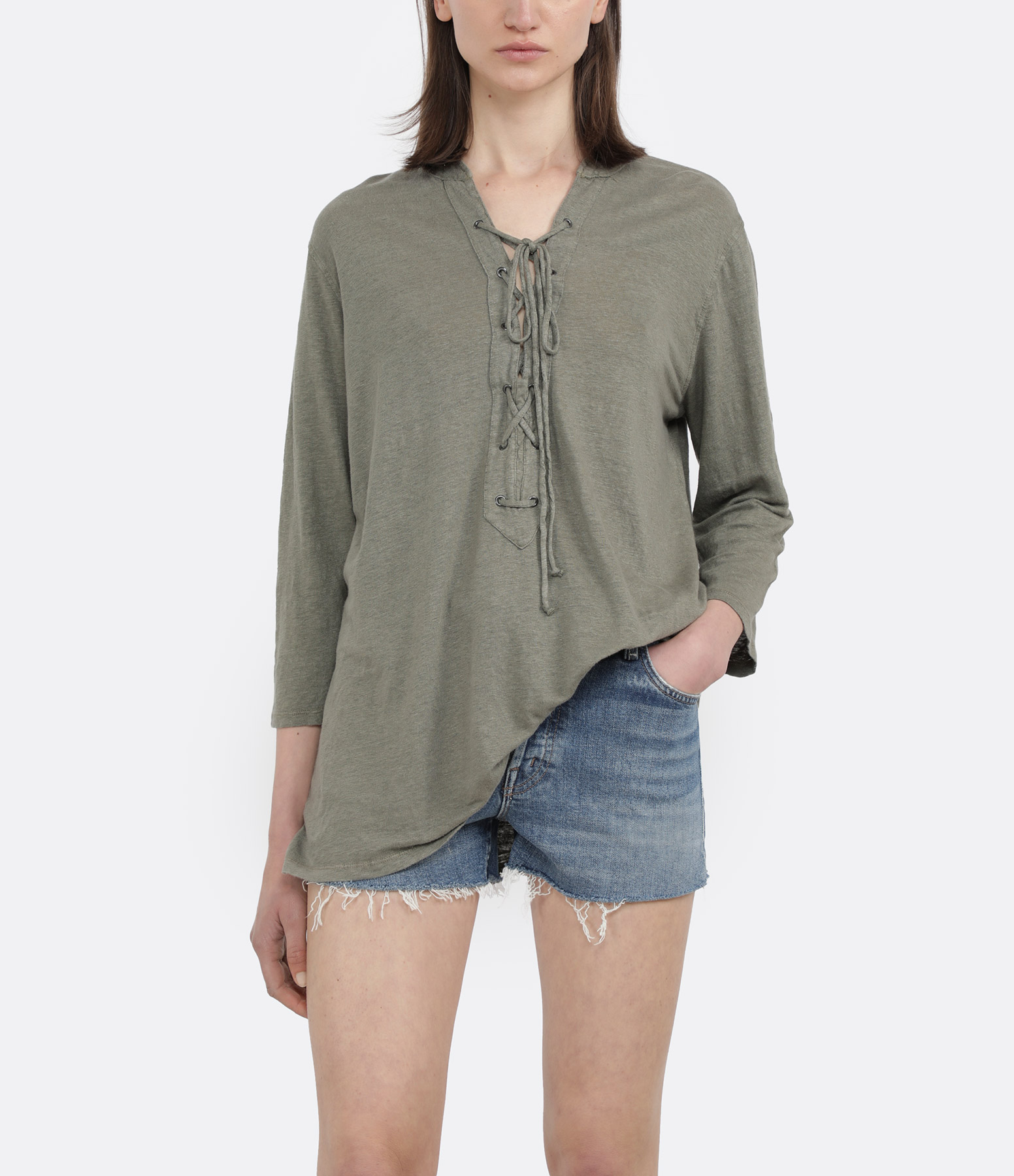 Military Linen T-shirt