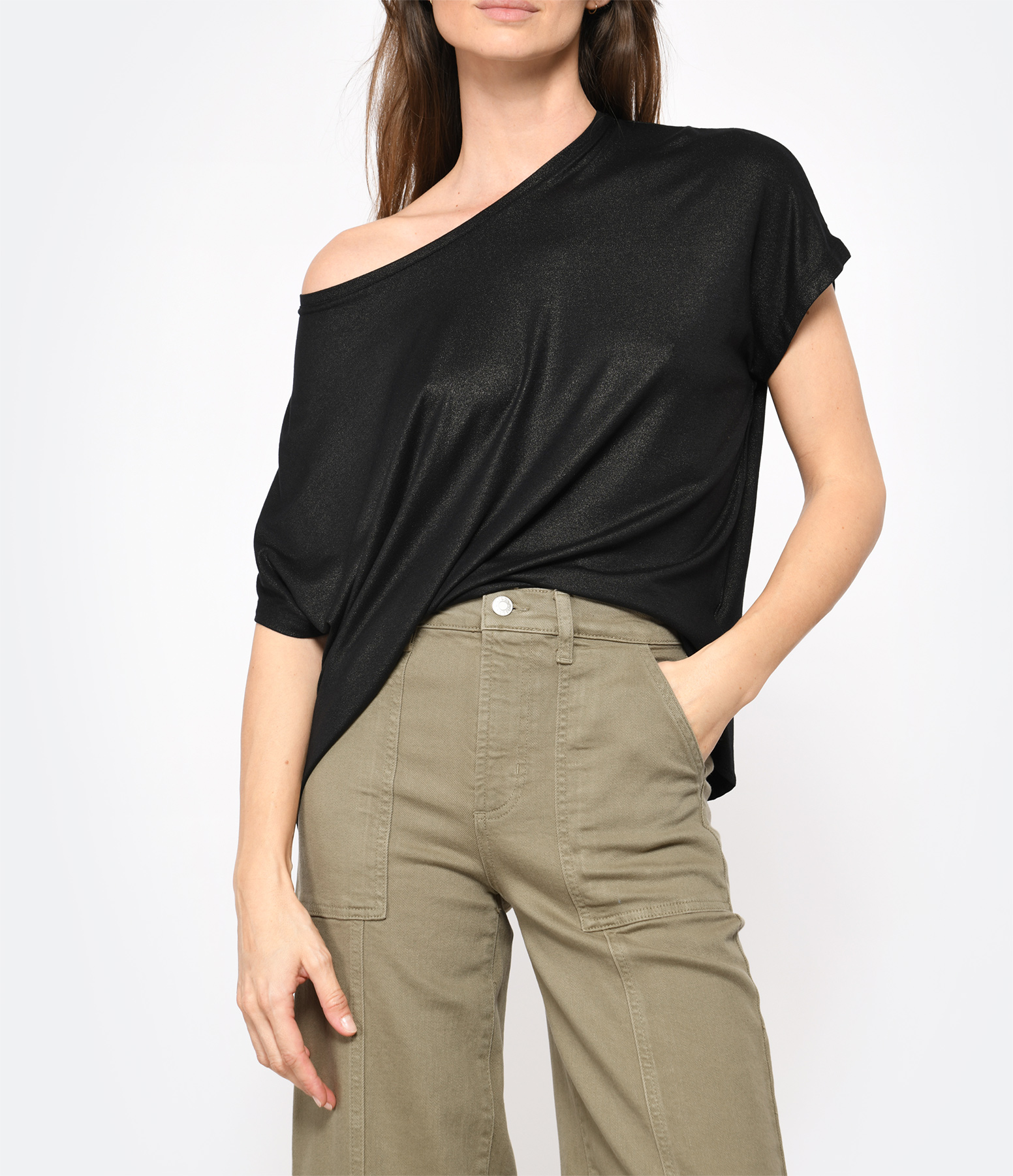 Black Round-Neck T-shirt