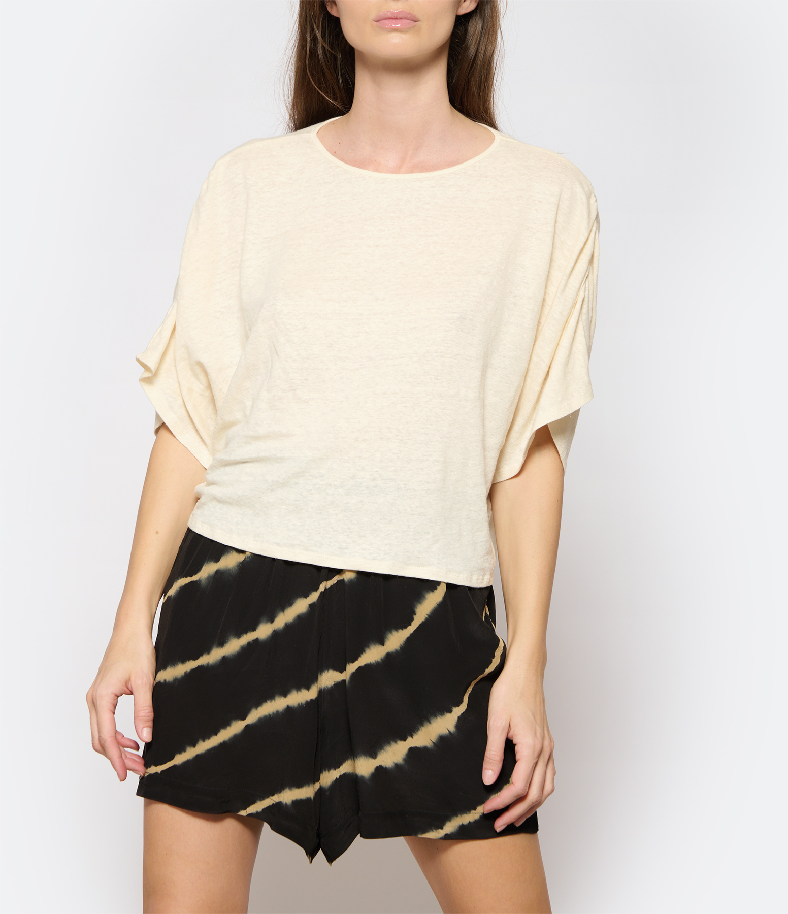 Ivory Linen T-shirt Hd