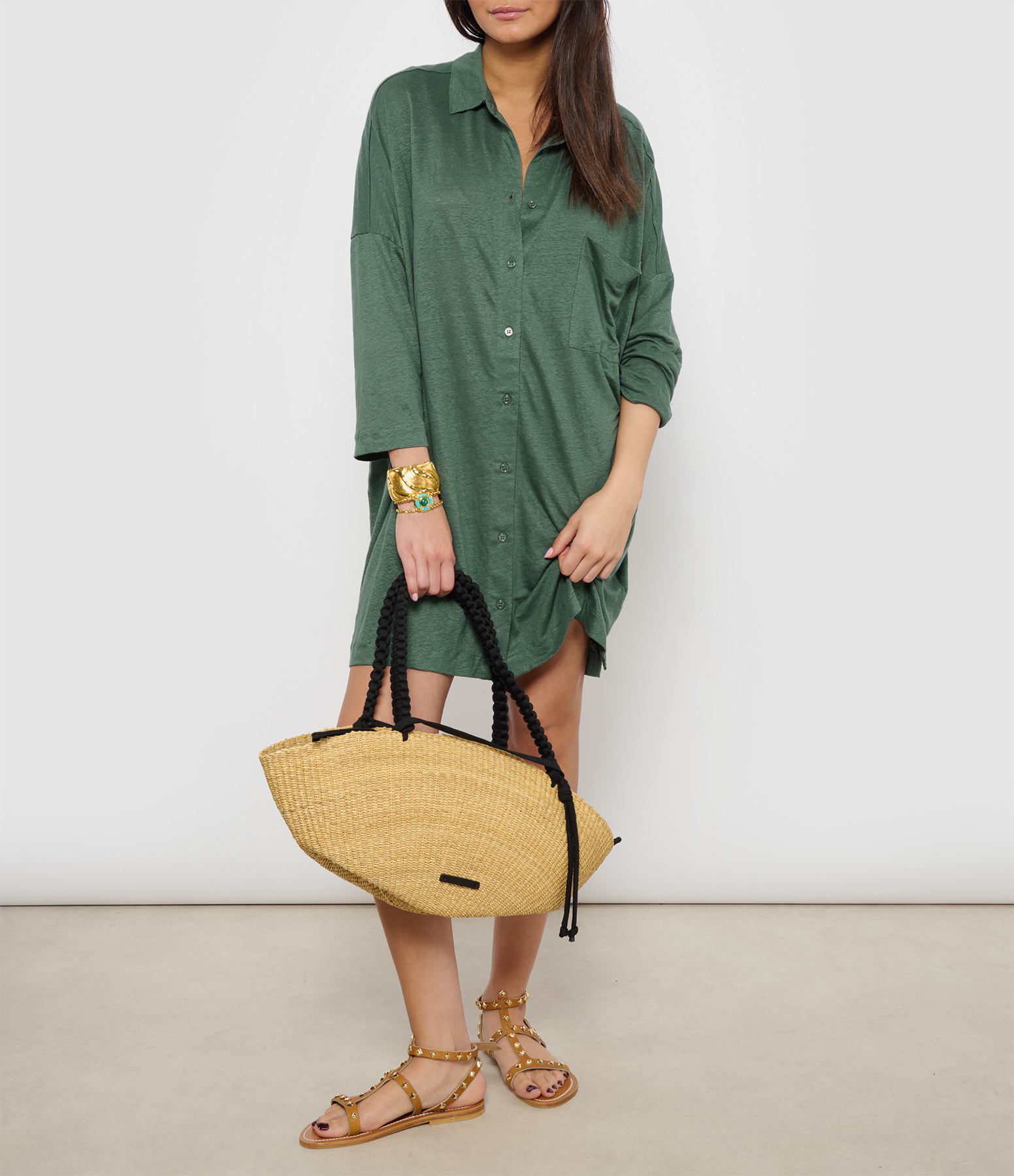 Agave Shirt Dress