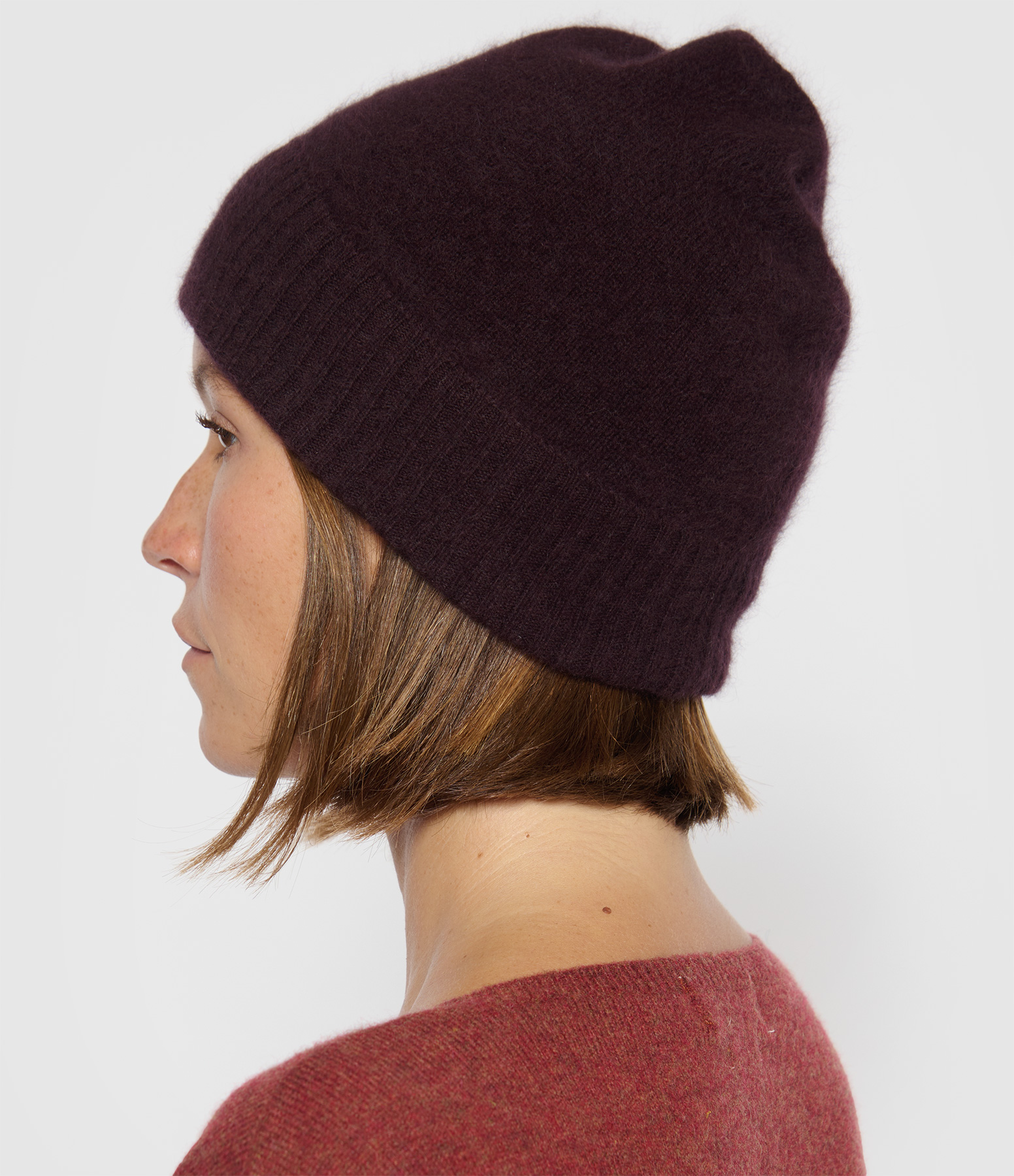 Purple Turn-up Beanie