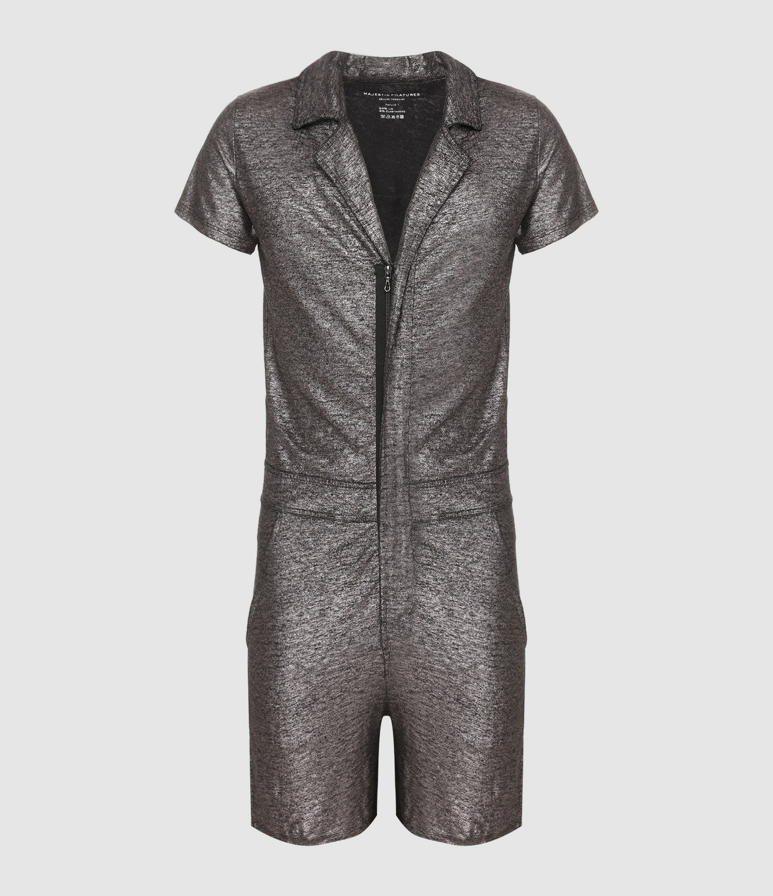 Silver Shorts Jumpsuit