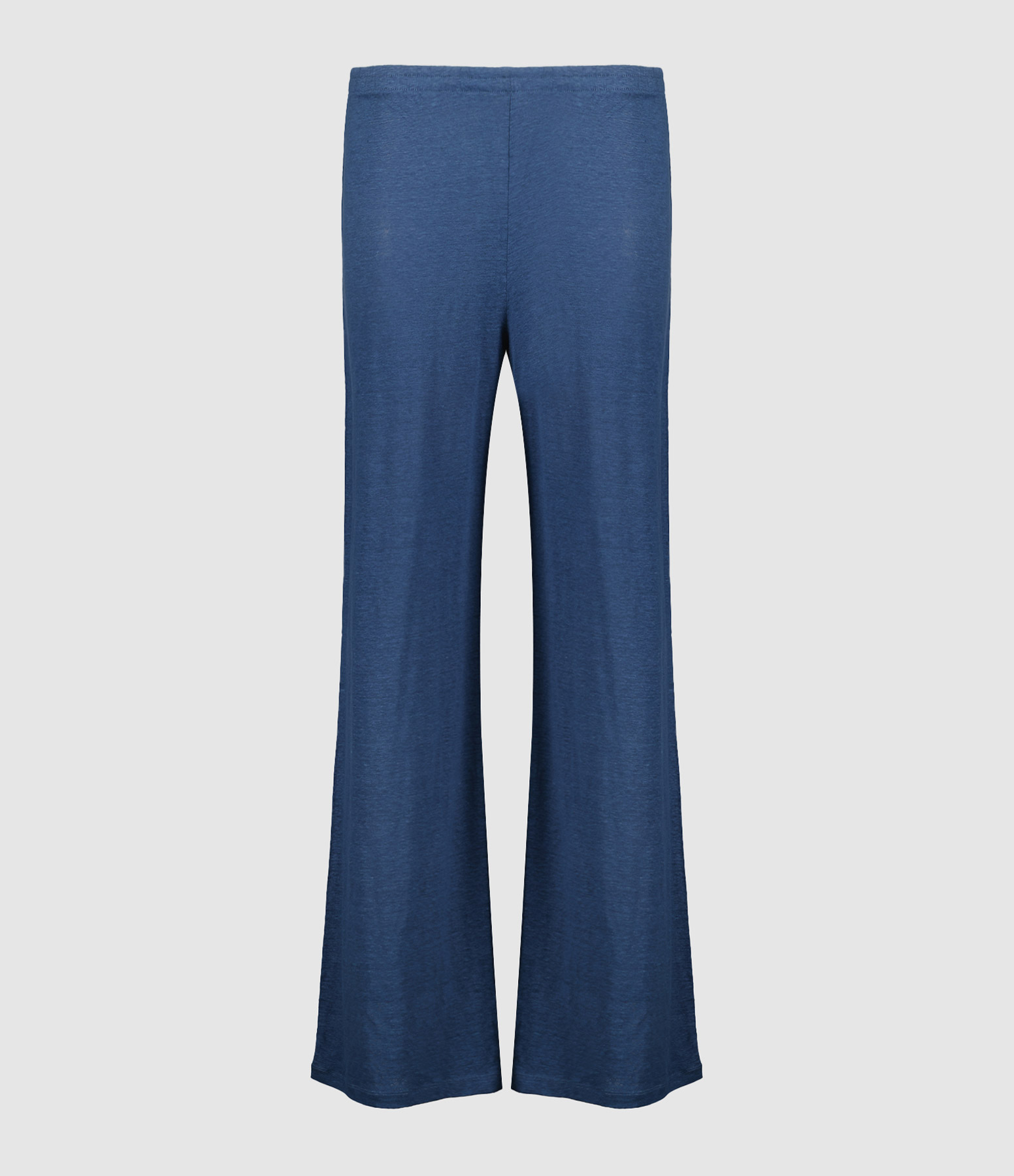 Taormina Blue Linen Flowy Trousers