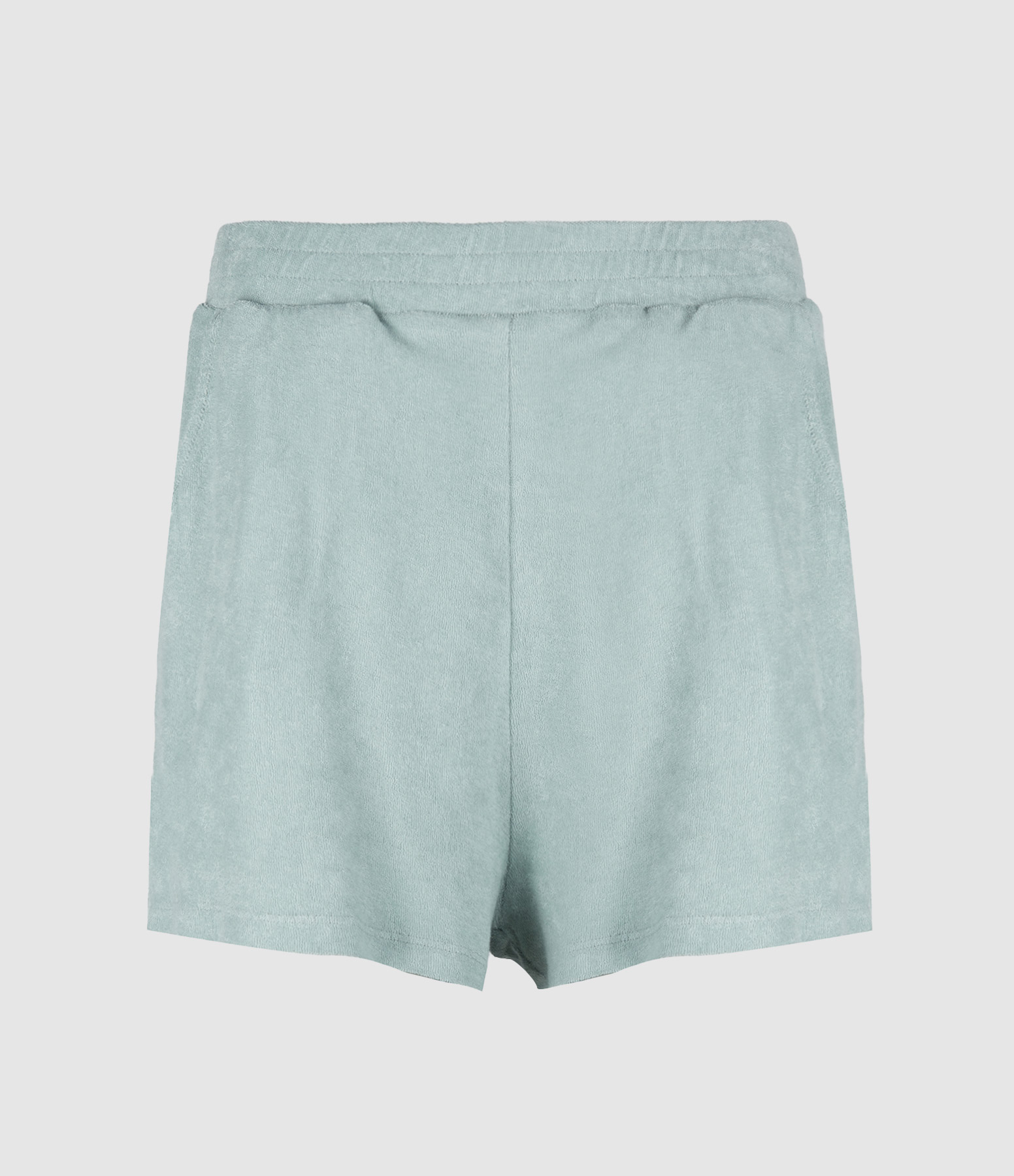 Aqua Terry Cotton Shorts