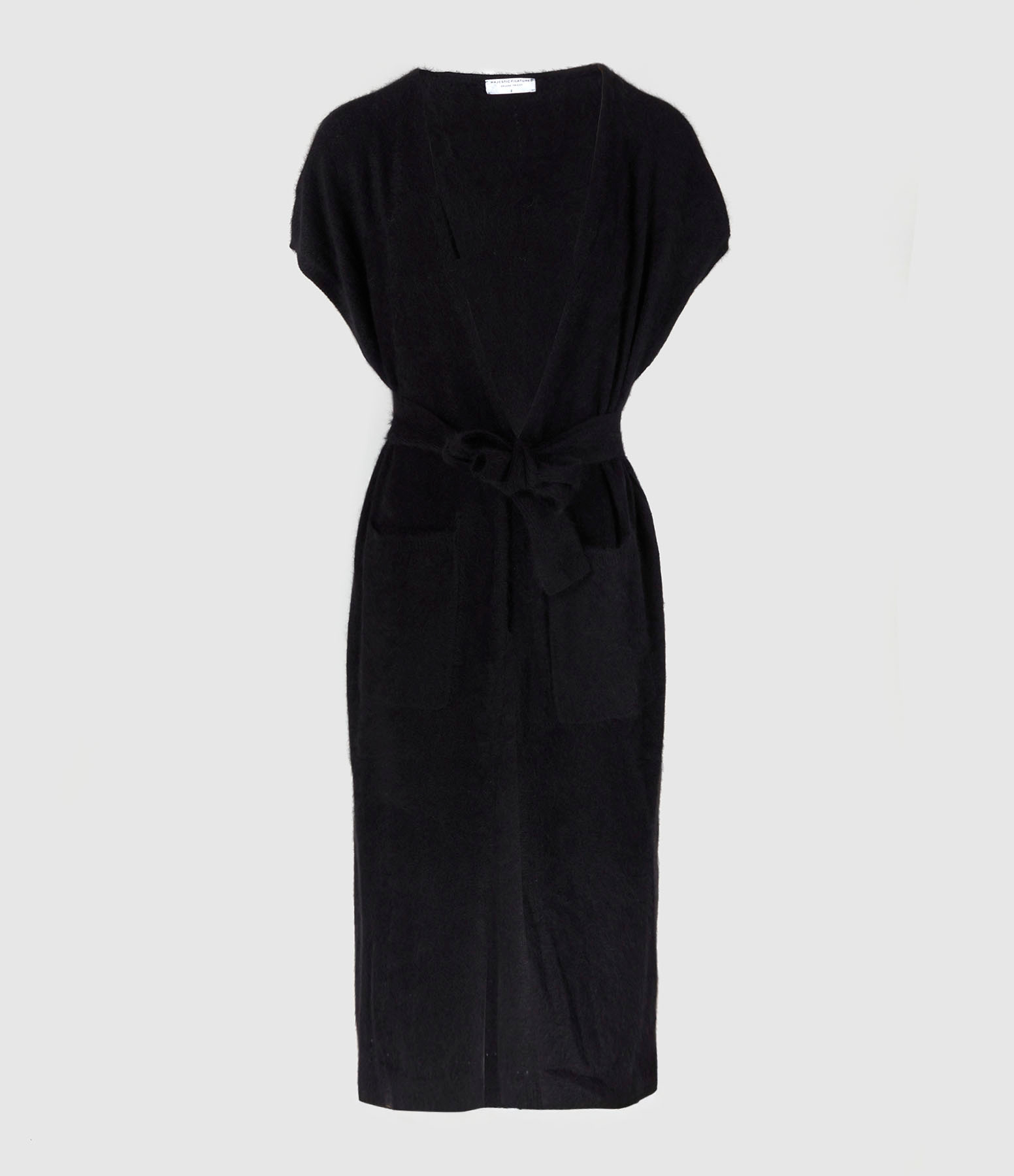 Long Black Waistcoat