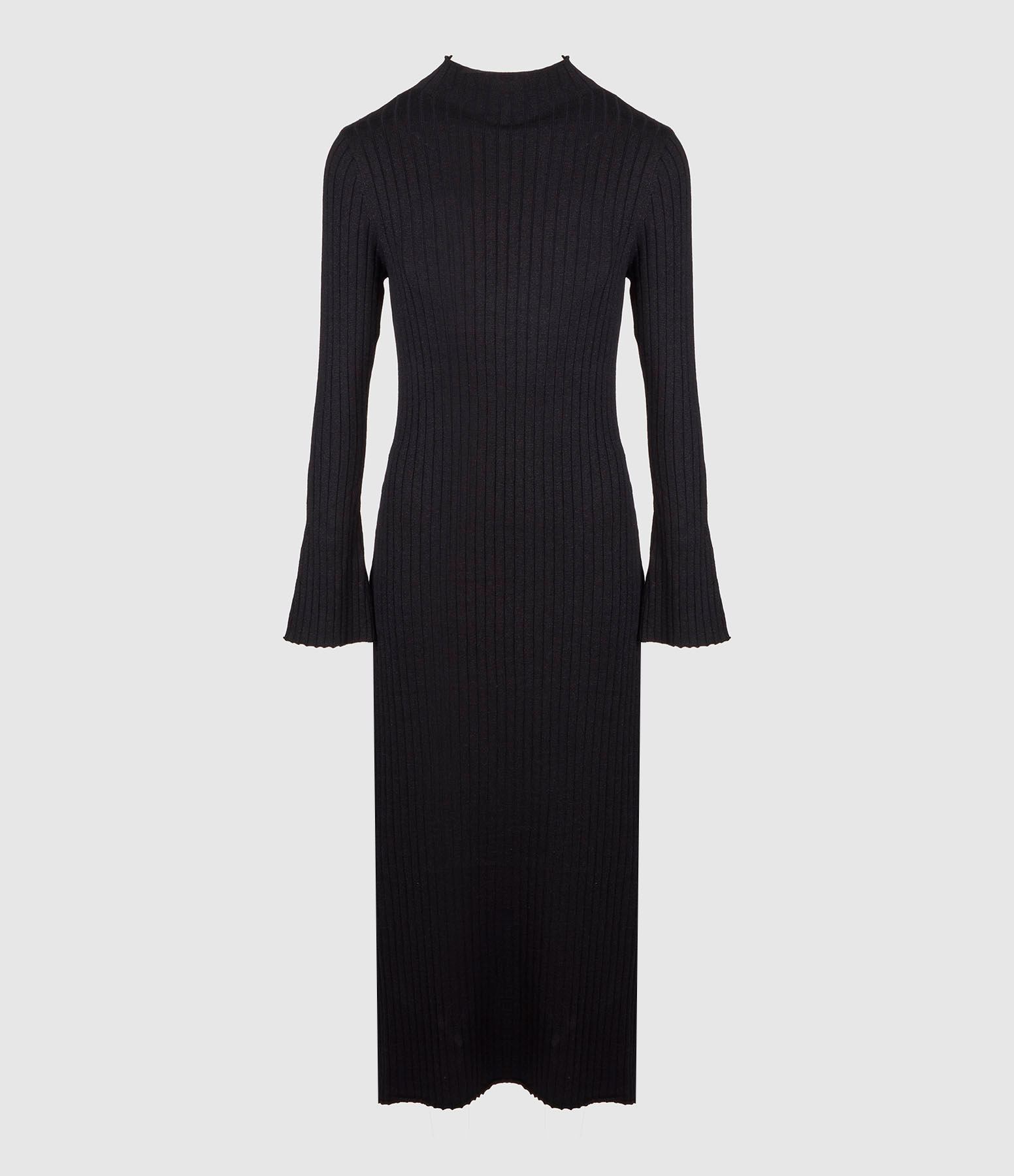 Black Metallic Maxi Dress