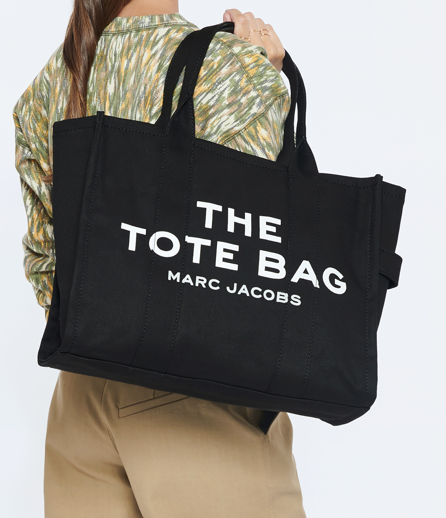 The Large Tote Bag – Black Cotton