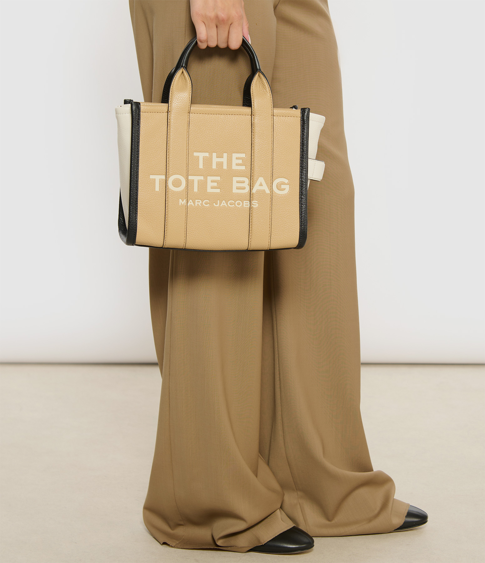 The Small Tote Bag in Camel Multi