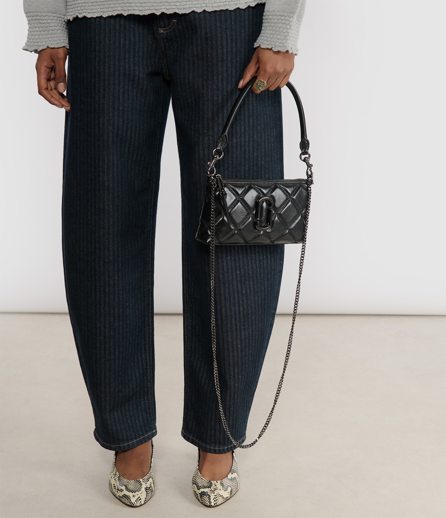 The Pochette Black bag