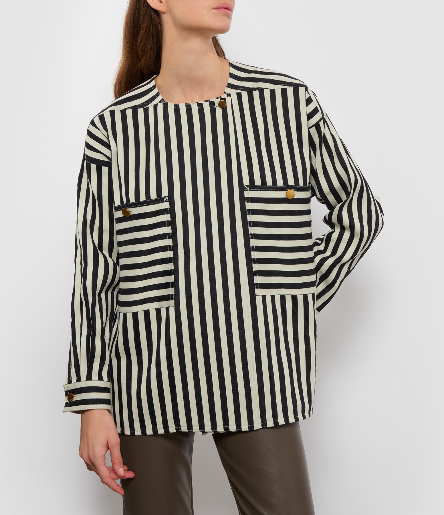 Paio White Black Shirt