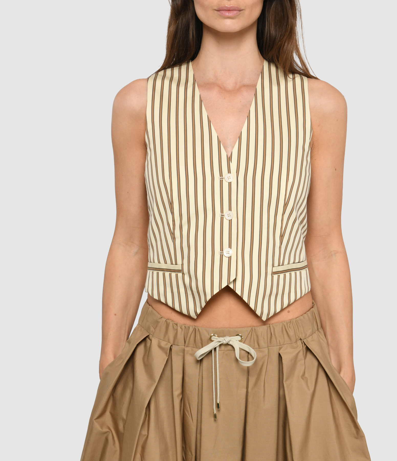 Fauno Beige Waistcoat
