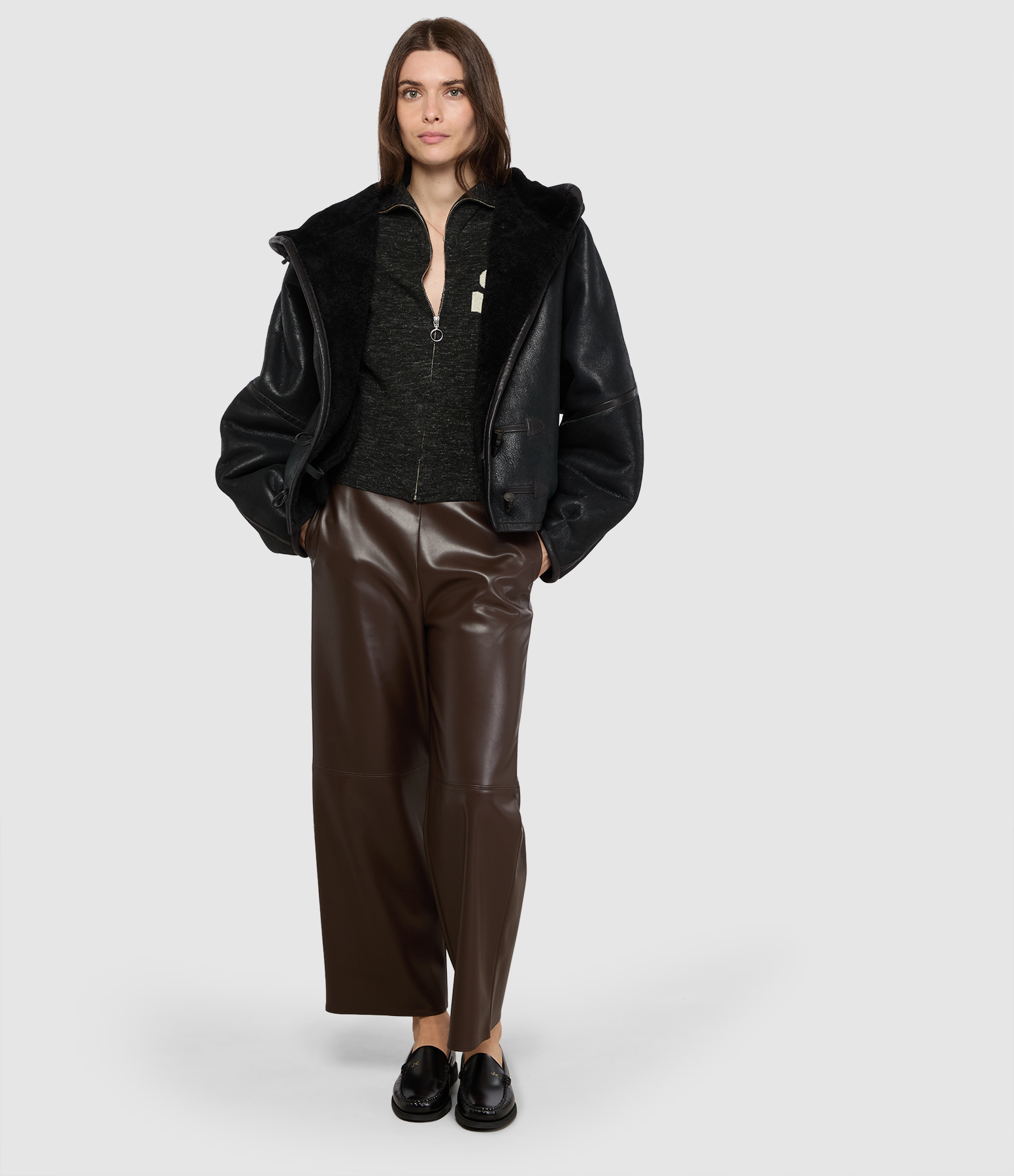 Amati Dark Brown Trousers, 'S Max