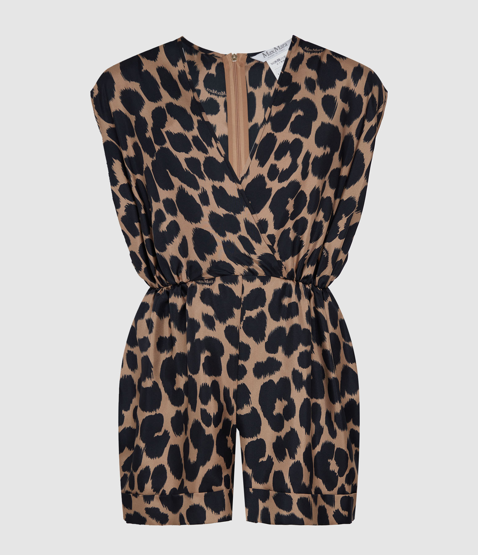 Camel-Coloured Silk Bingo Jumpsuit