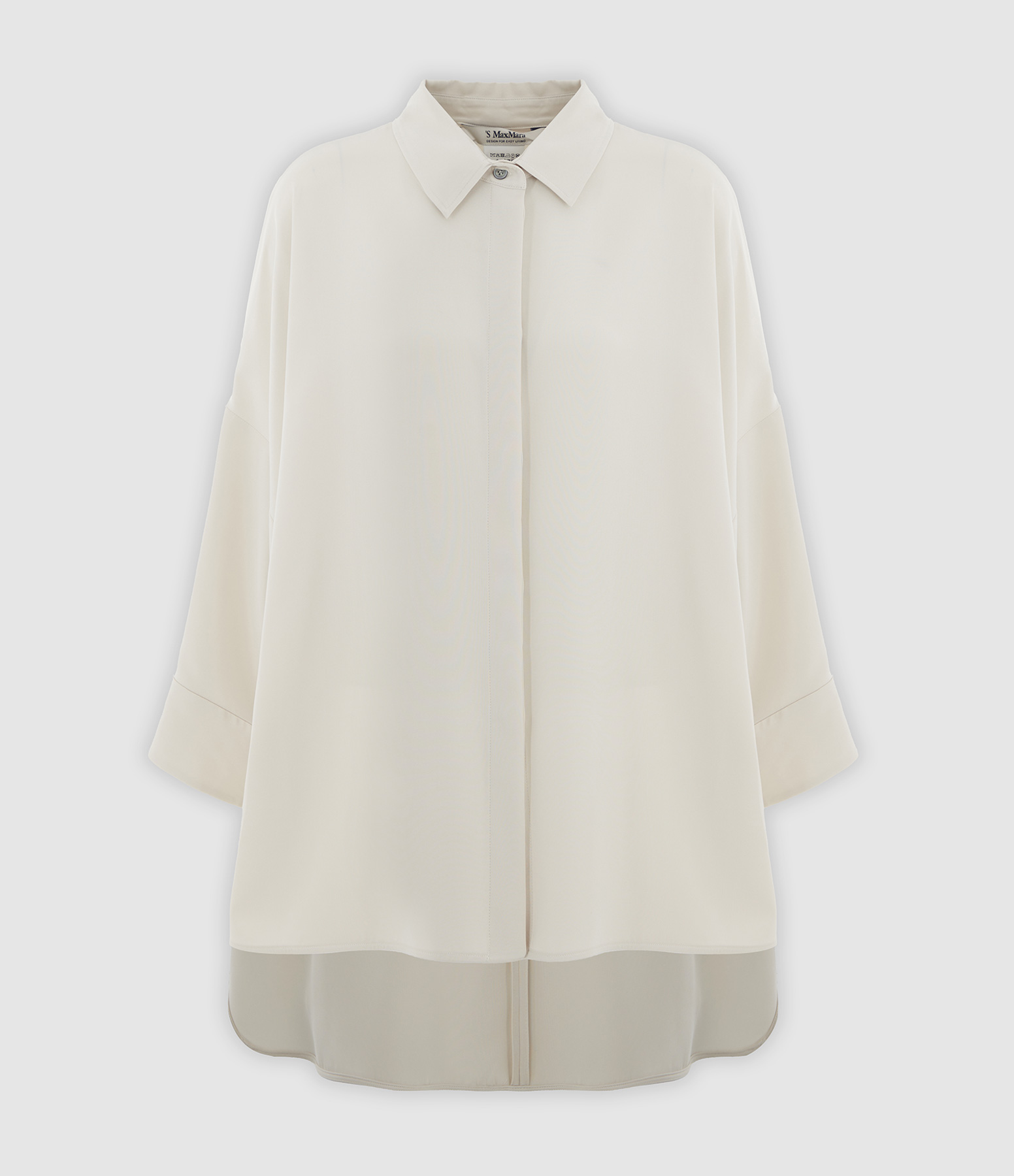 Odeon Beige Silk Shirt