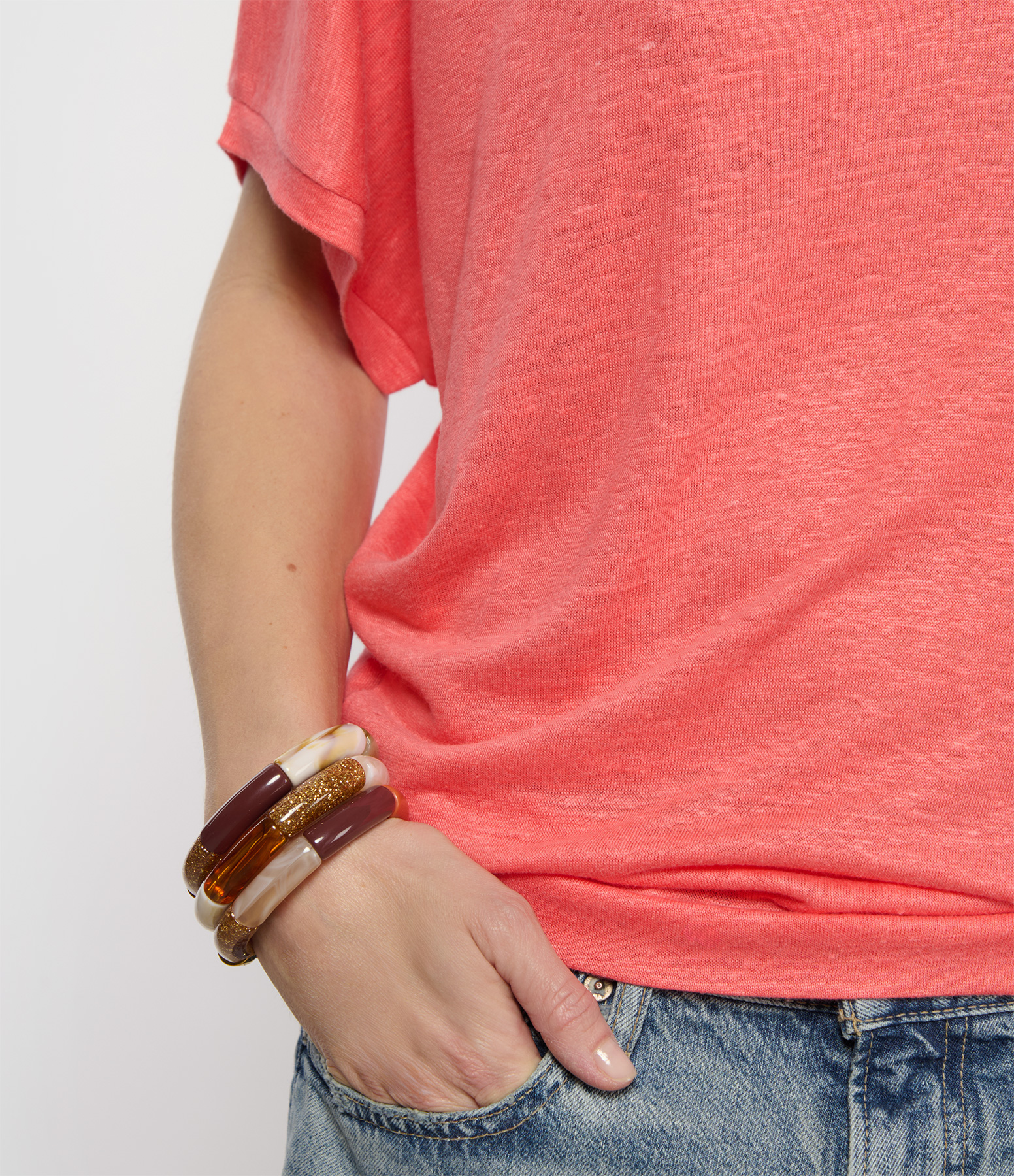 Terra-Ouro Brown Trio Bracelets