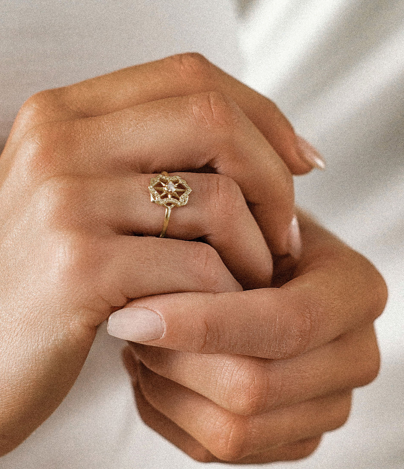 Rosula Diamond Ring in Rose Gold
