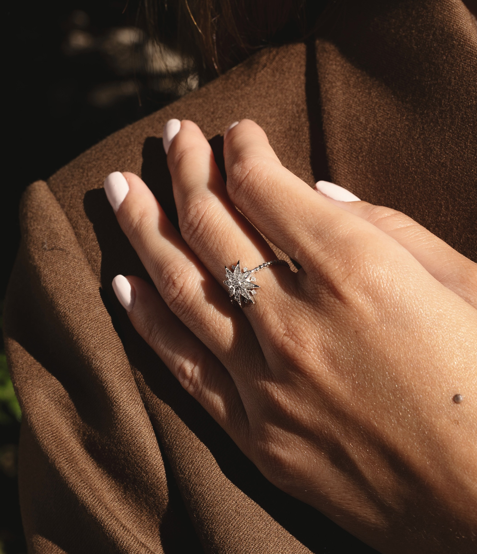 Diana Diamond Ring in White Gold