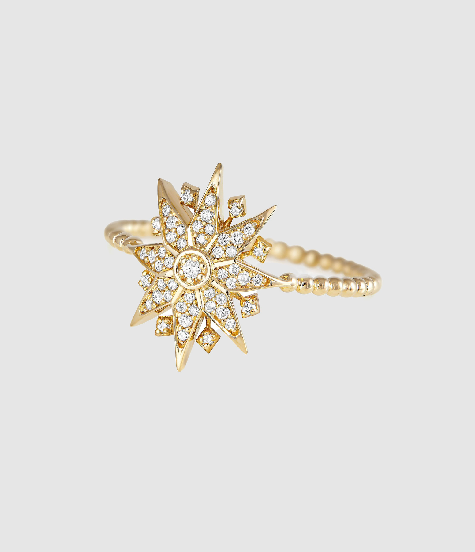 Diana Diamond Ring in Yellow Gold