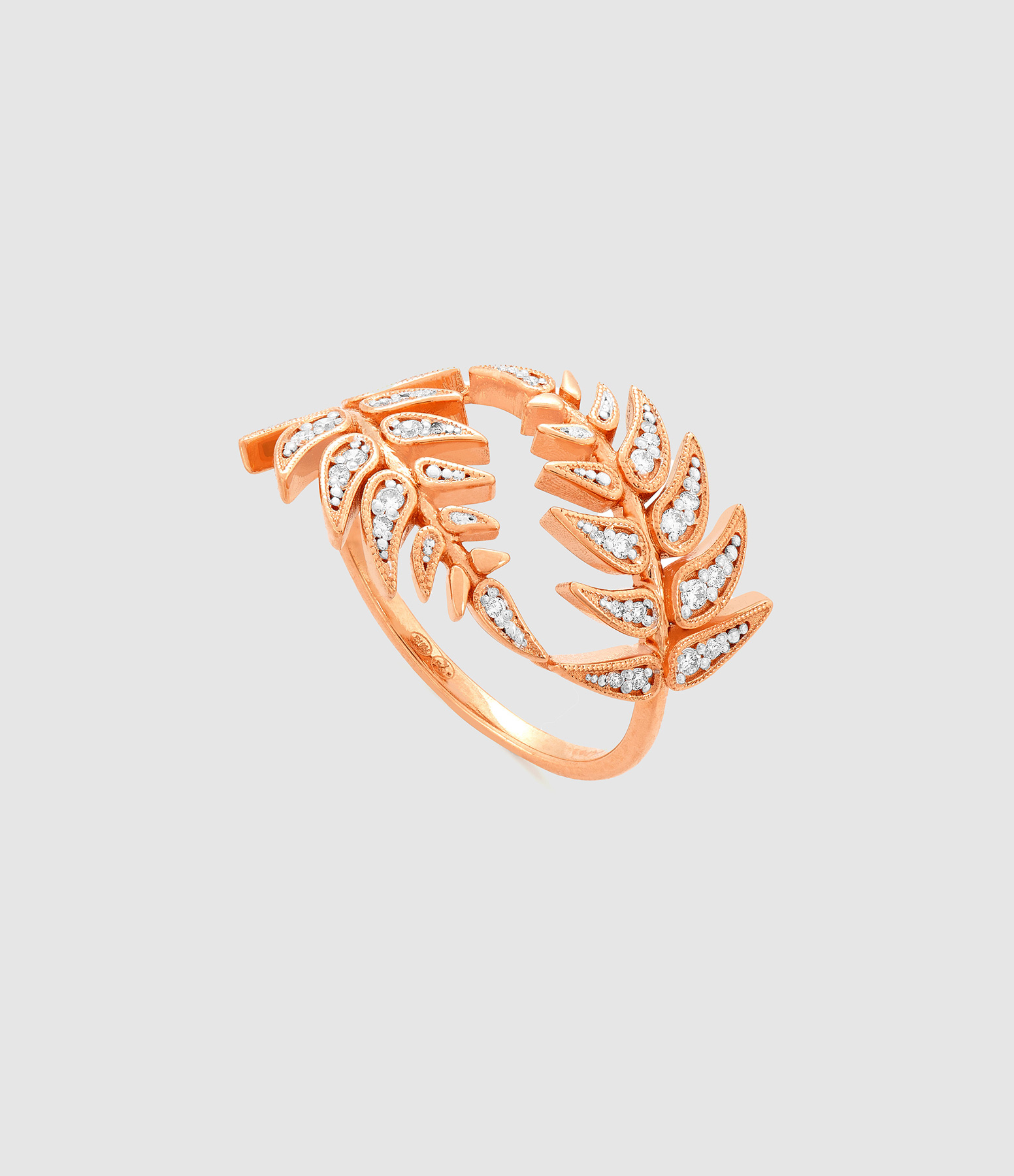 Filetta Diamond Ring in Rose Gold
