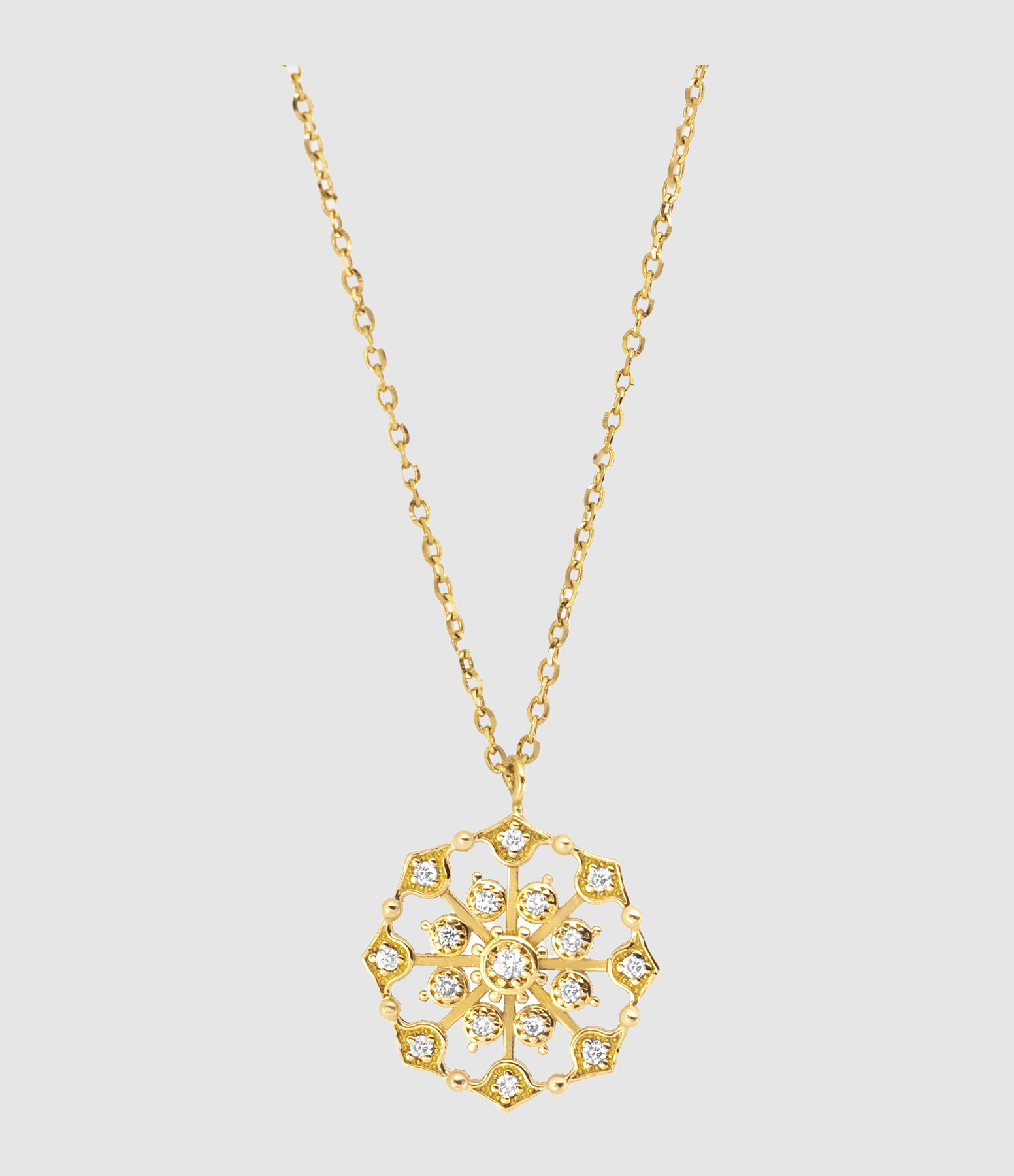 Muredda Diamond Necklace in Yellow Gold