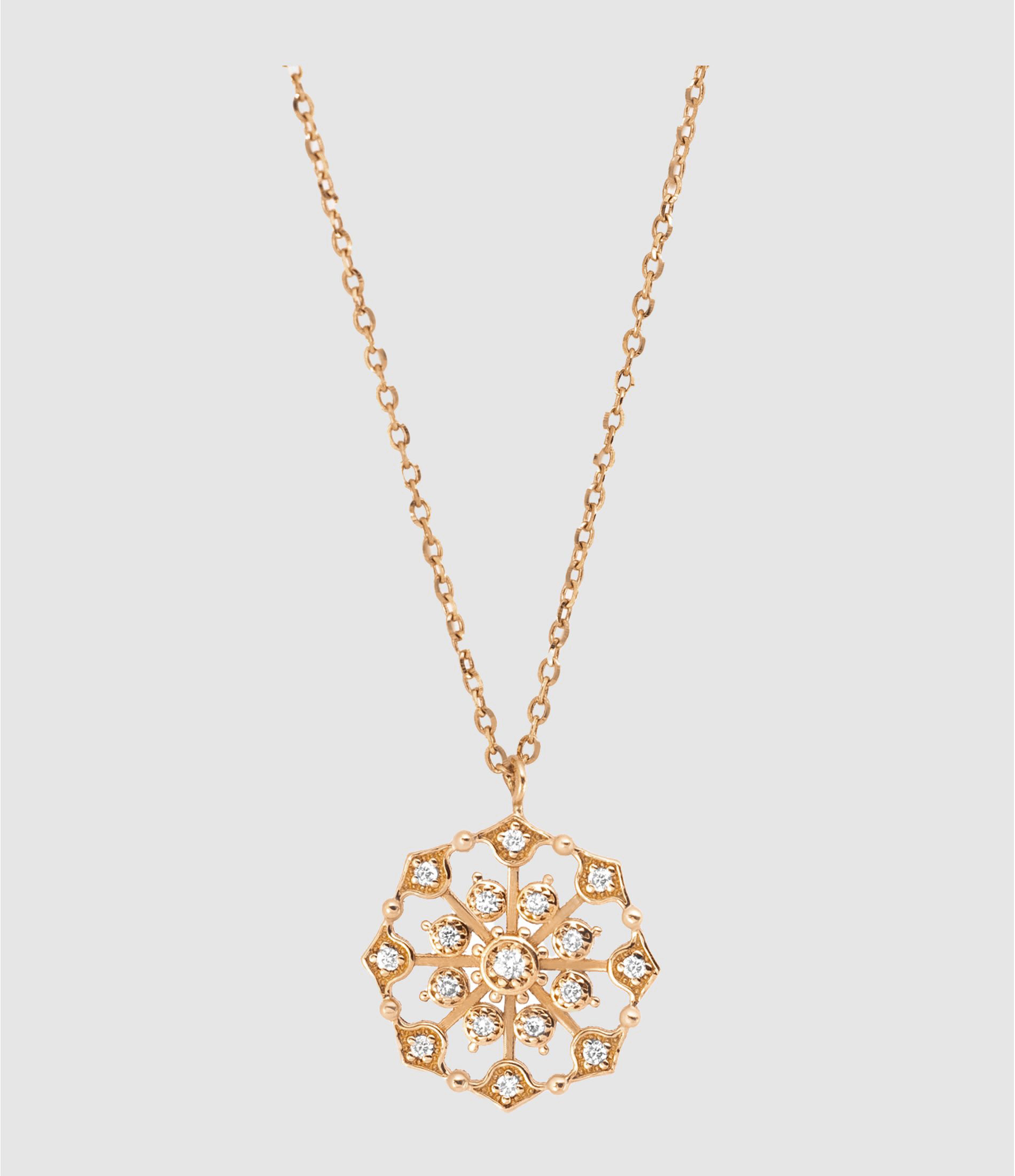 Muredda Diamond Necklace in Rose Gold