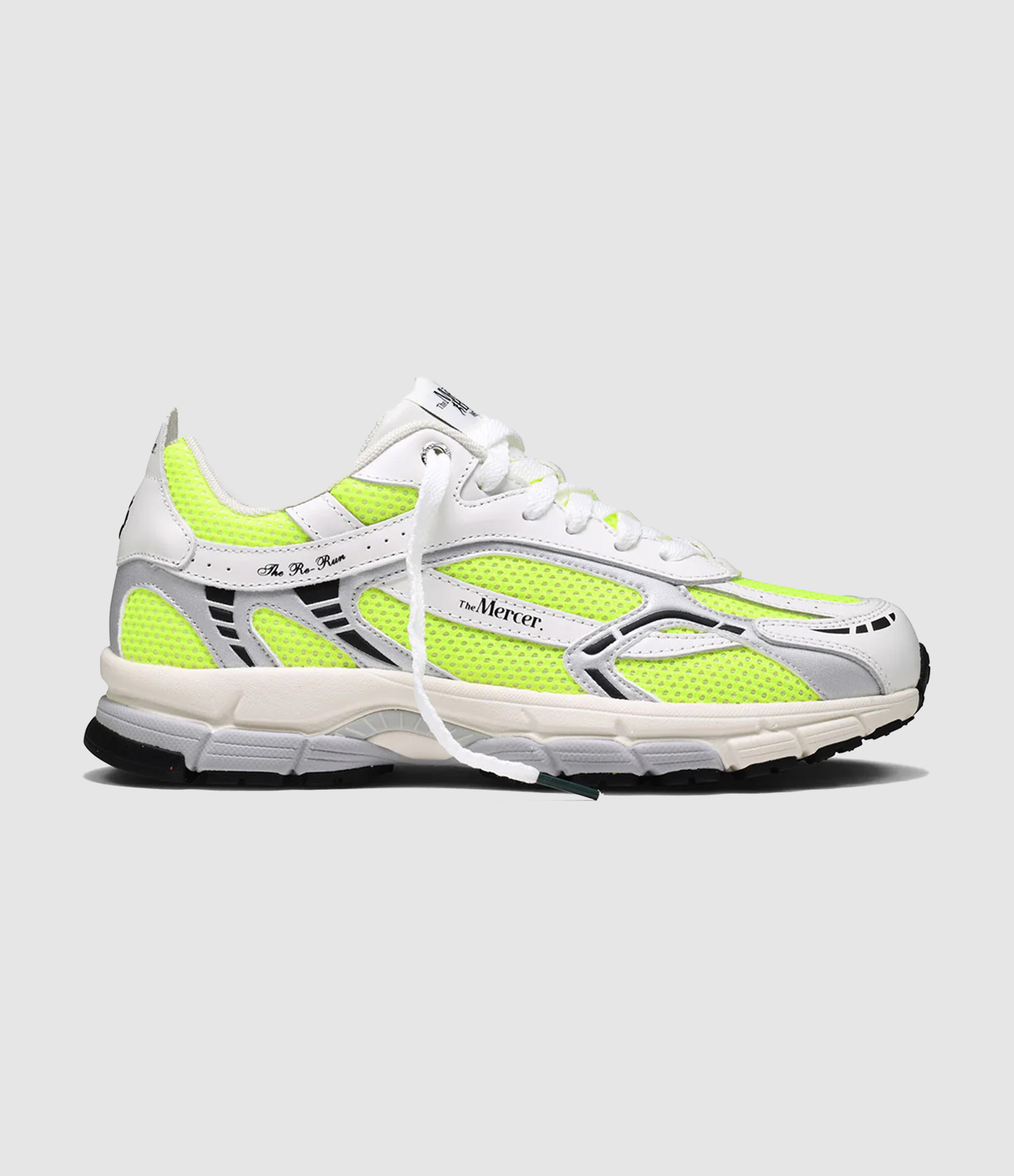 The Re-Run White Silver/Yellow trainers