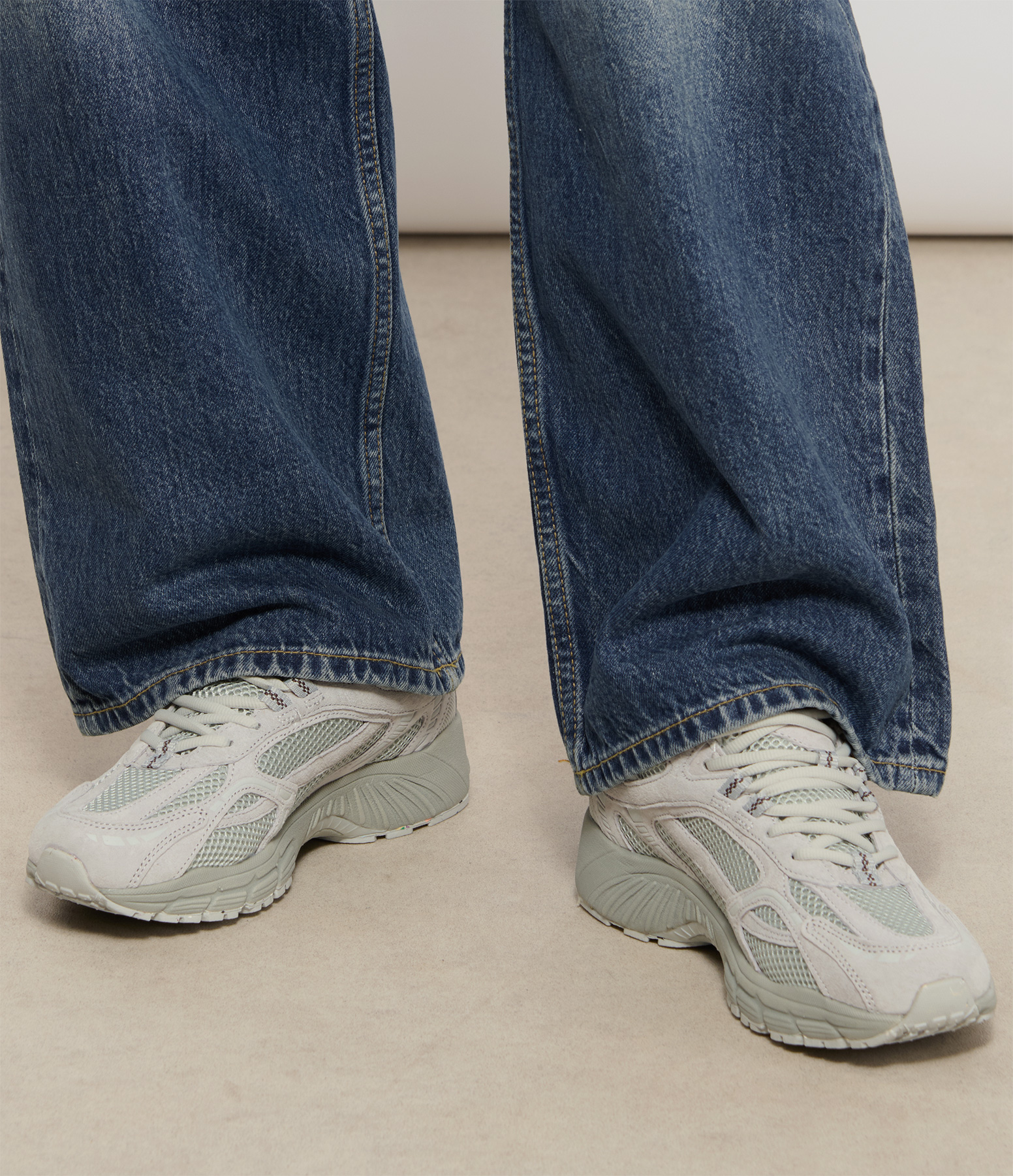 The Re-Run Monochrome Grey Trainers