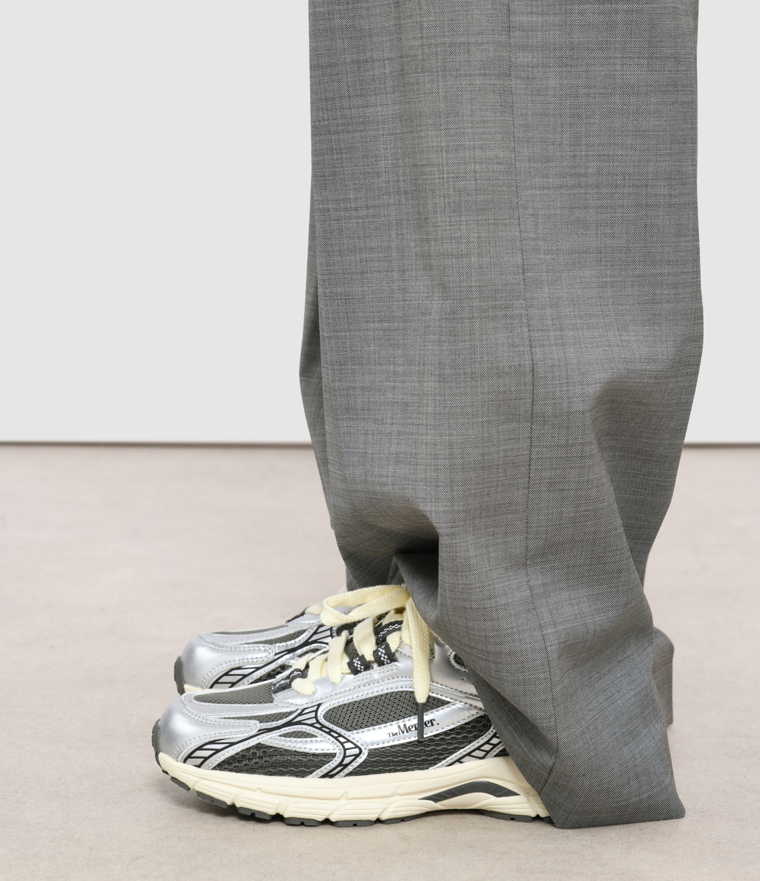 The Re-Run Twin Mesh Grey trainers