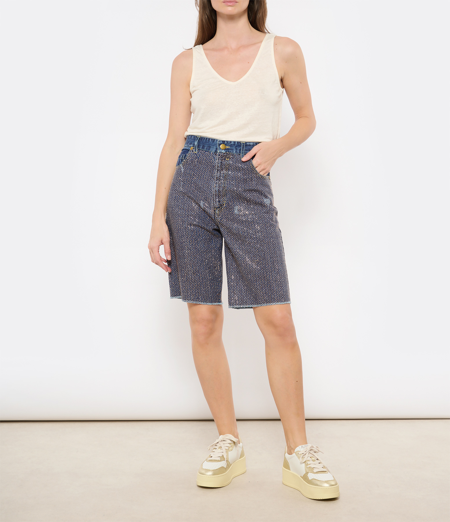 Joplin Blue Bermuda Shorts