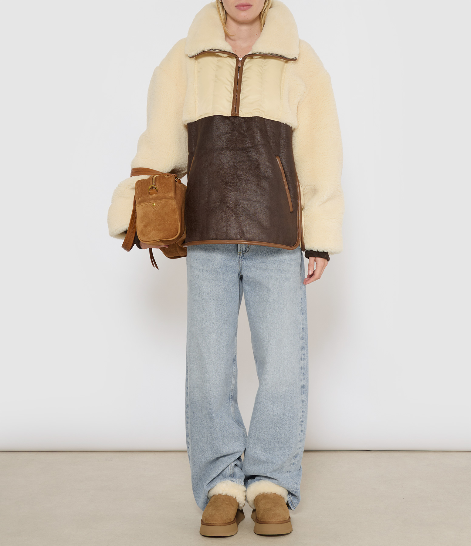 Coleman Beige Brown Coat