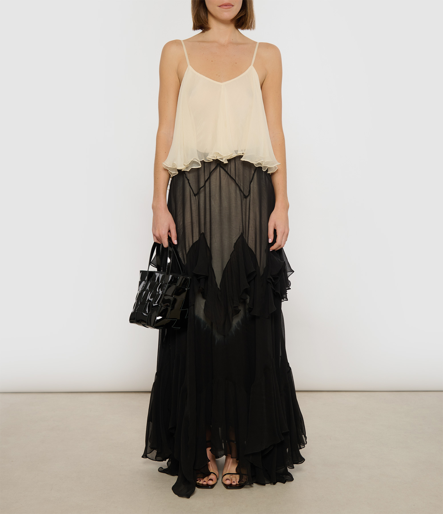 Belvy Black Ecru Dress