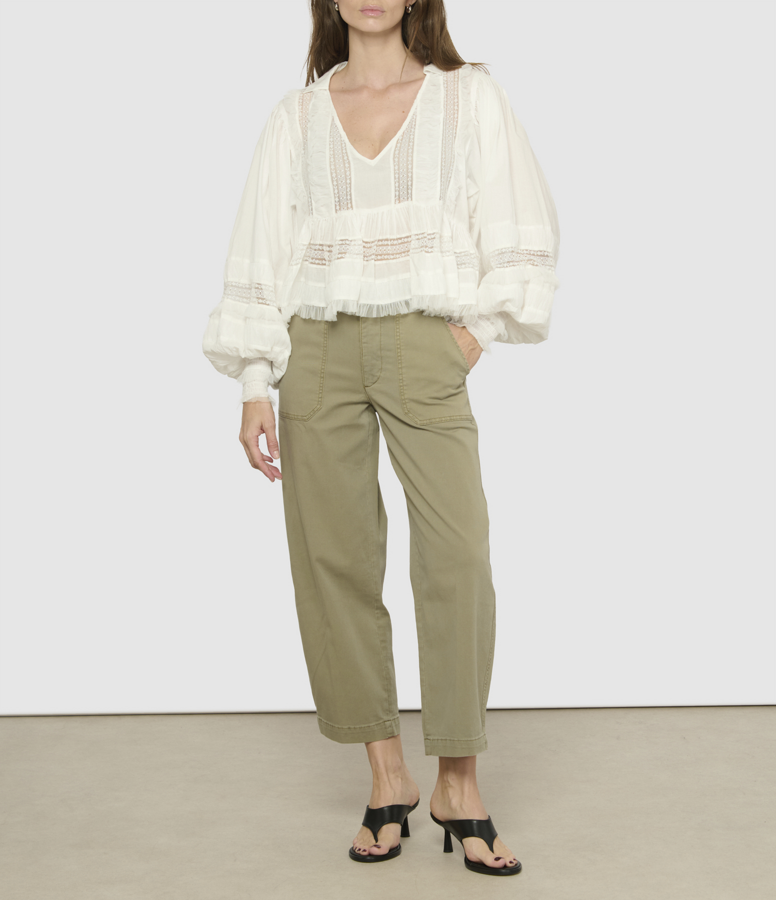 Melody White Blouse