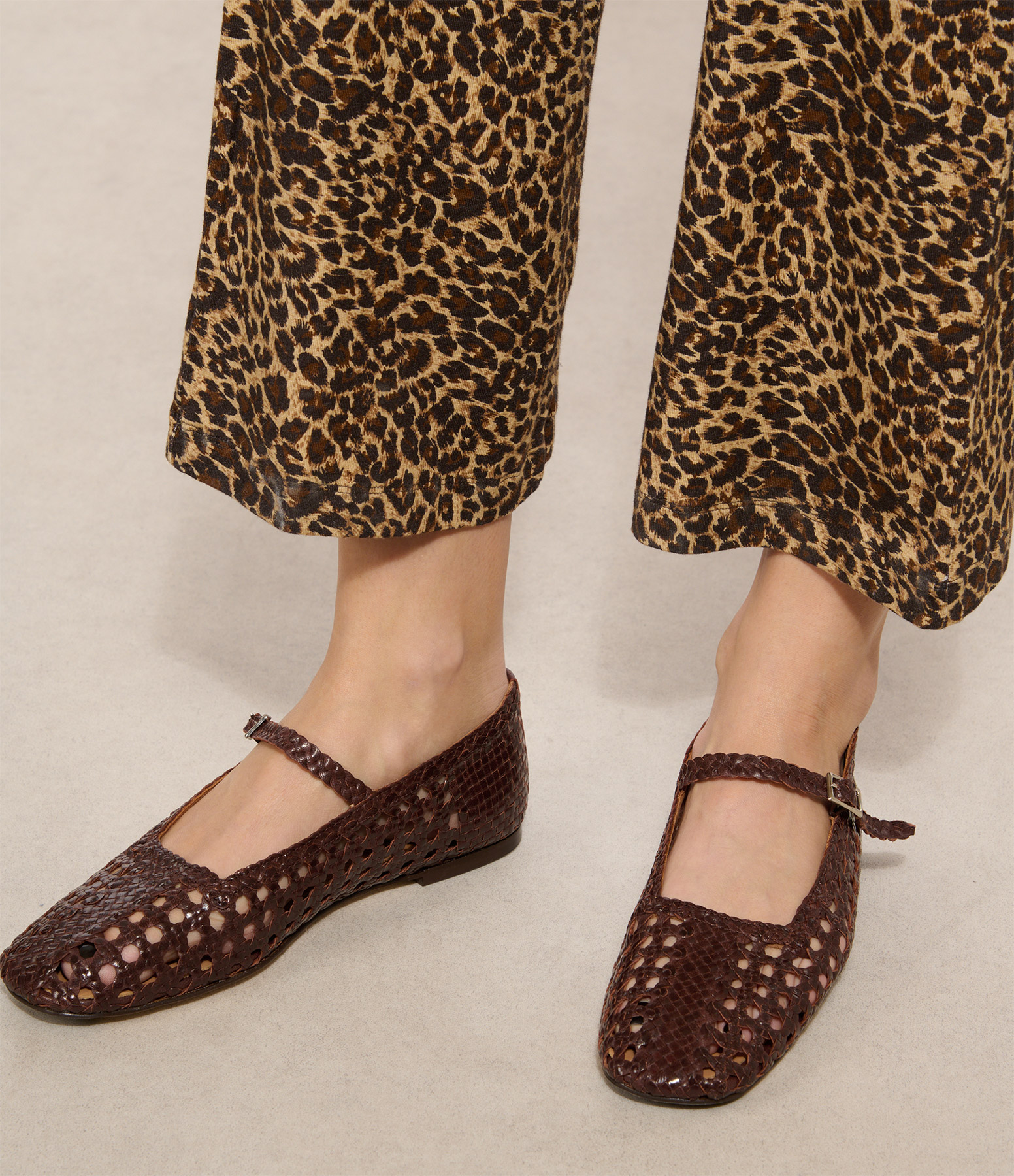 Yeida Brown Ballet Flats