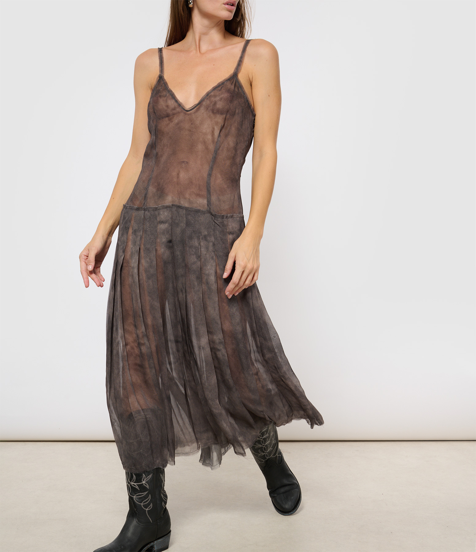 Kamila Dress in Dark Grey