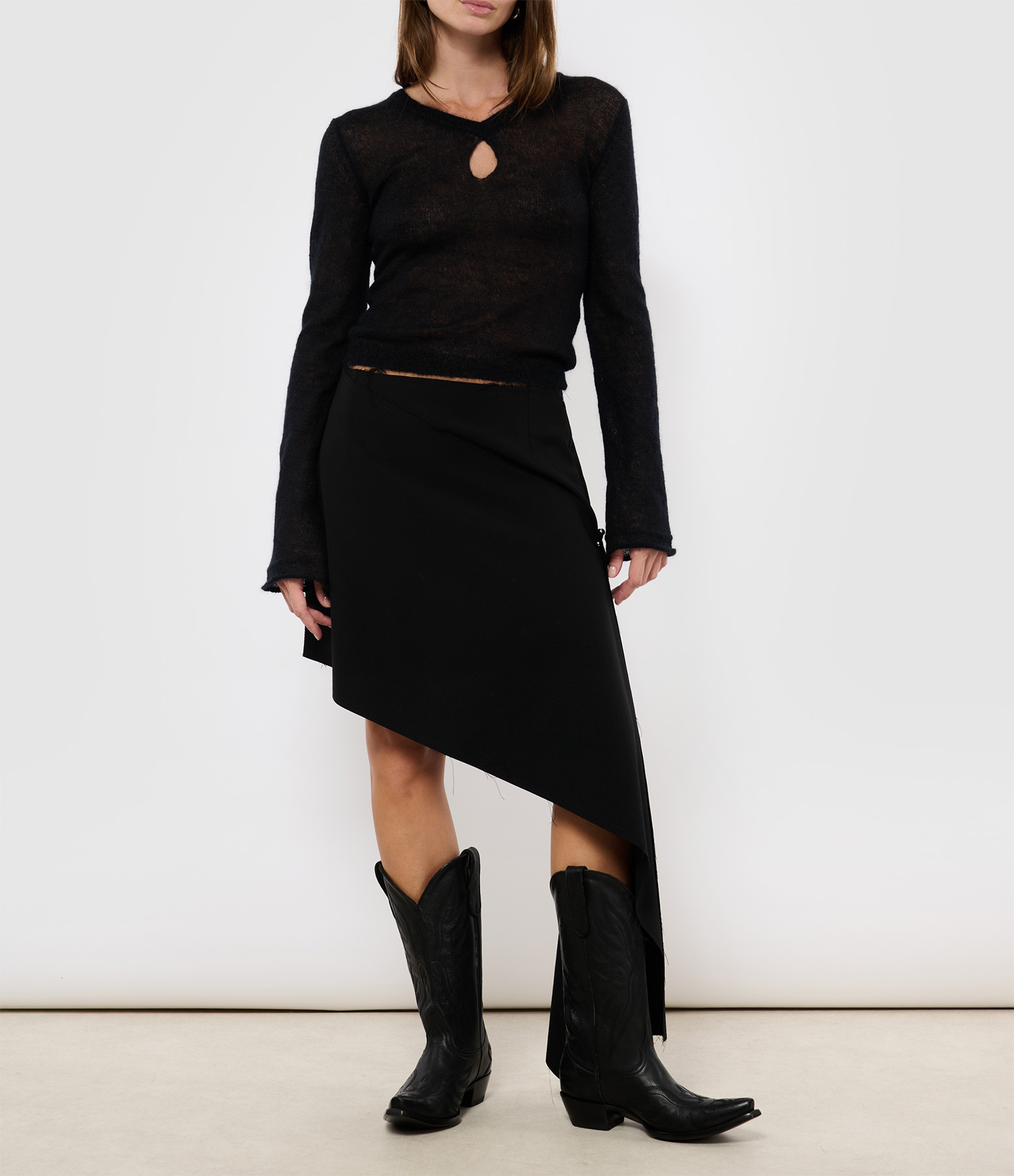Anselma Black Skirt