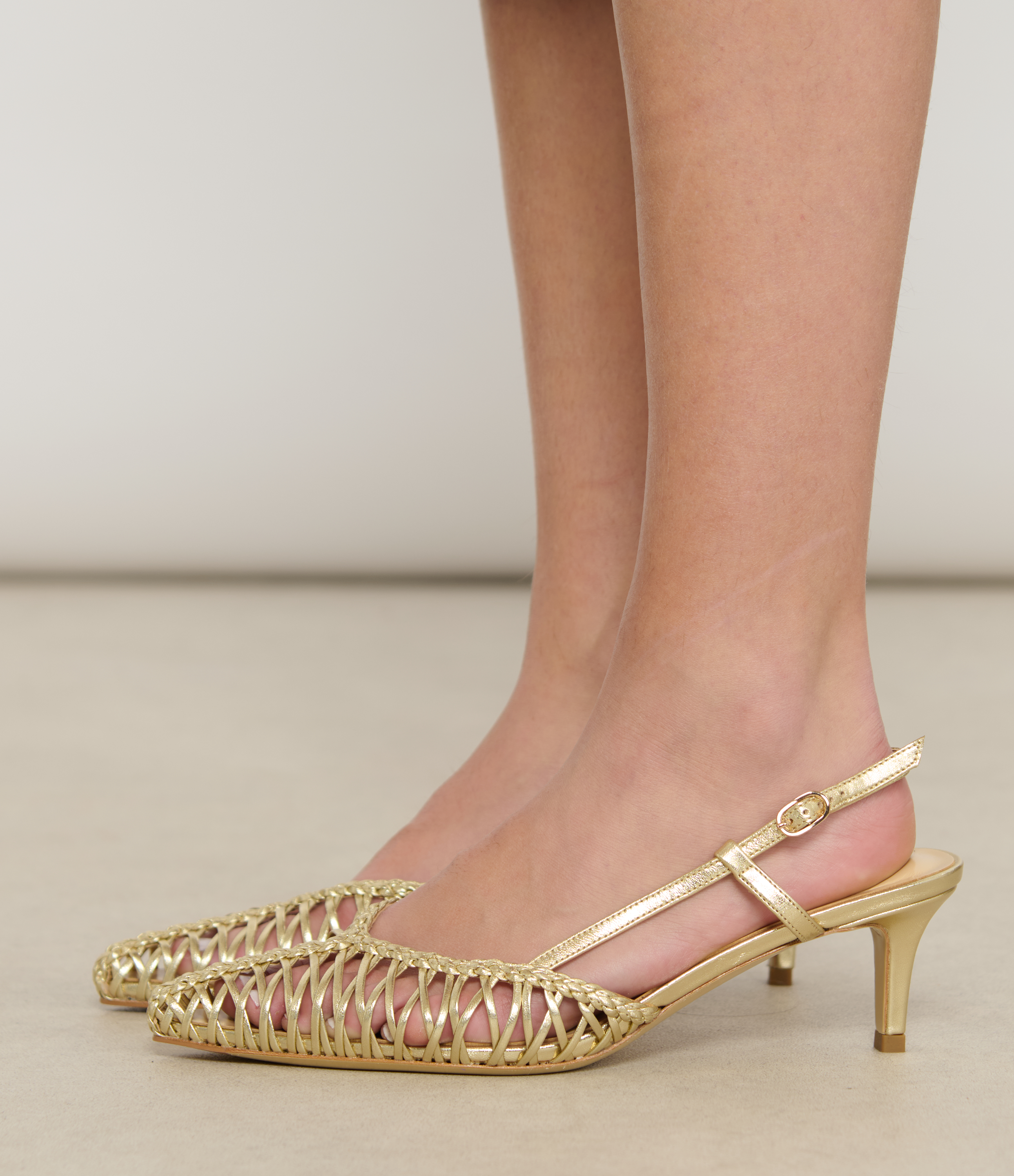 Tessa Gold Pumps