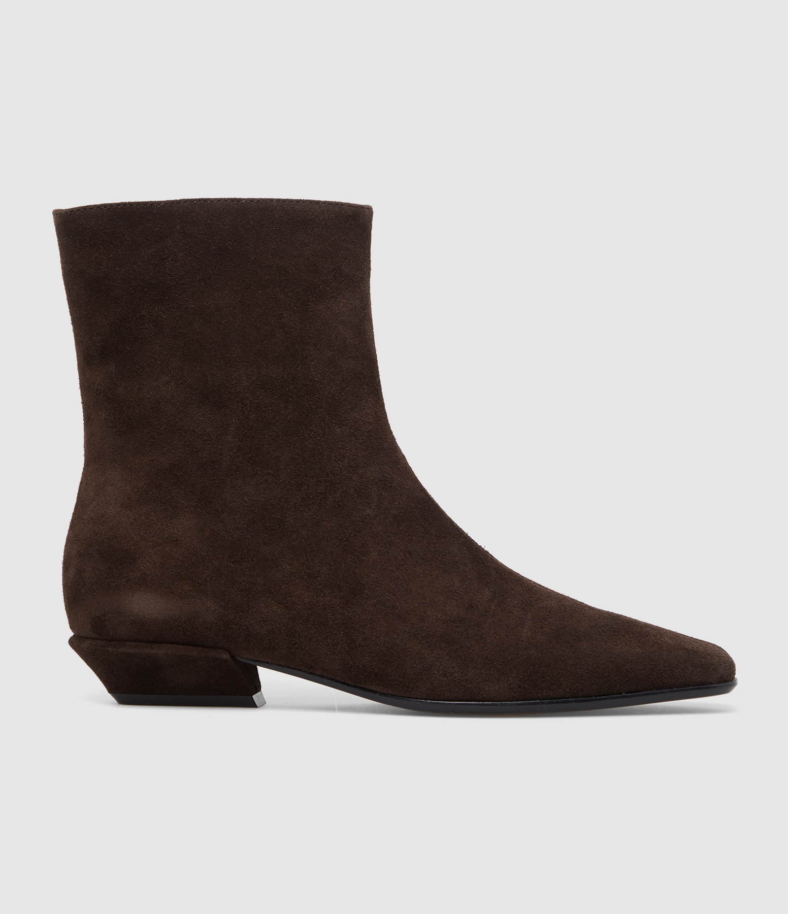 Tamy Chocolate Suede Ankle Boots