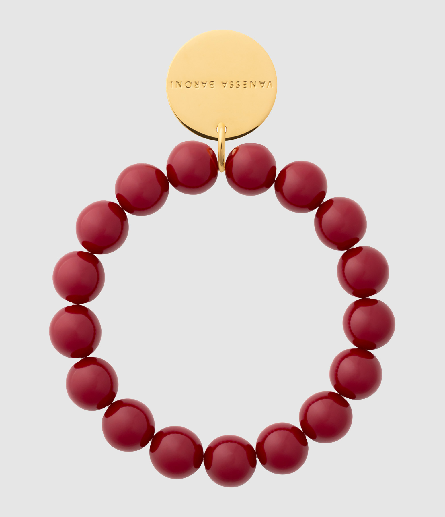 Mini Beads Flex Bracelet in Bordeaux