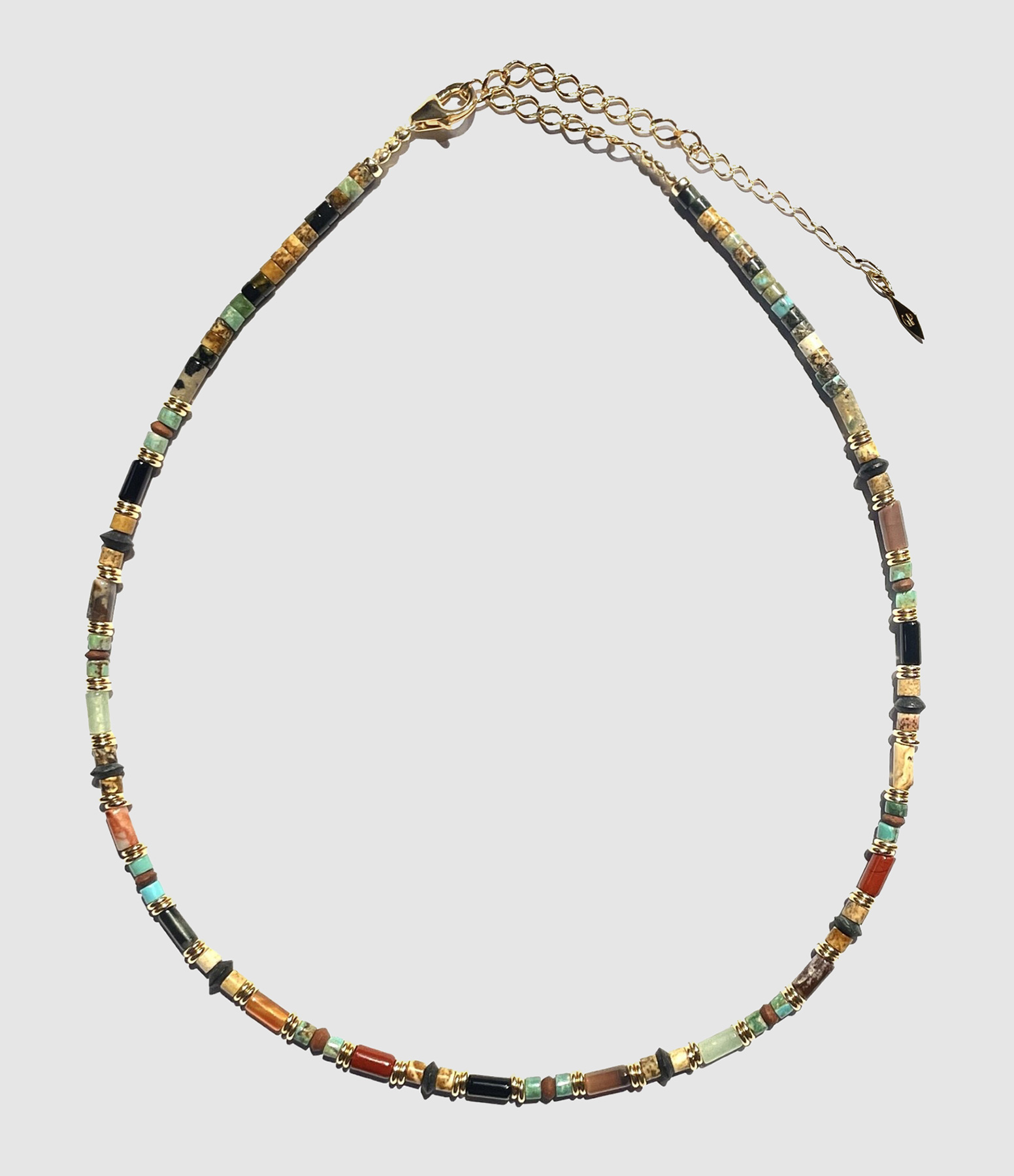 Diego Mini Multicoloured Tubes Necklace