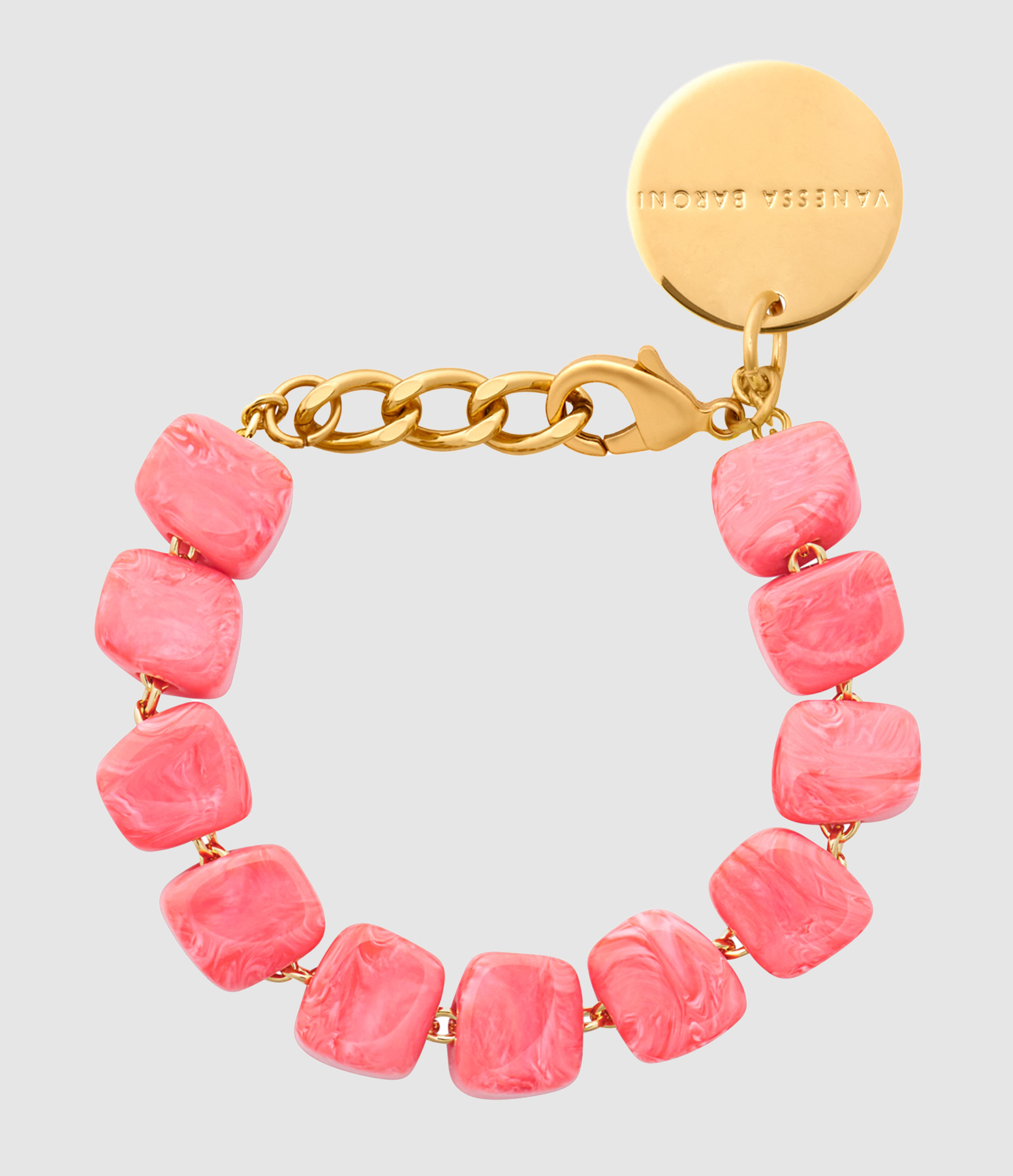 Mini Organic-Shaped Strawberry Ice Cream Bracelet