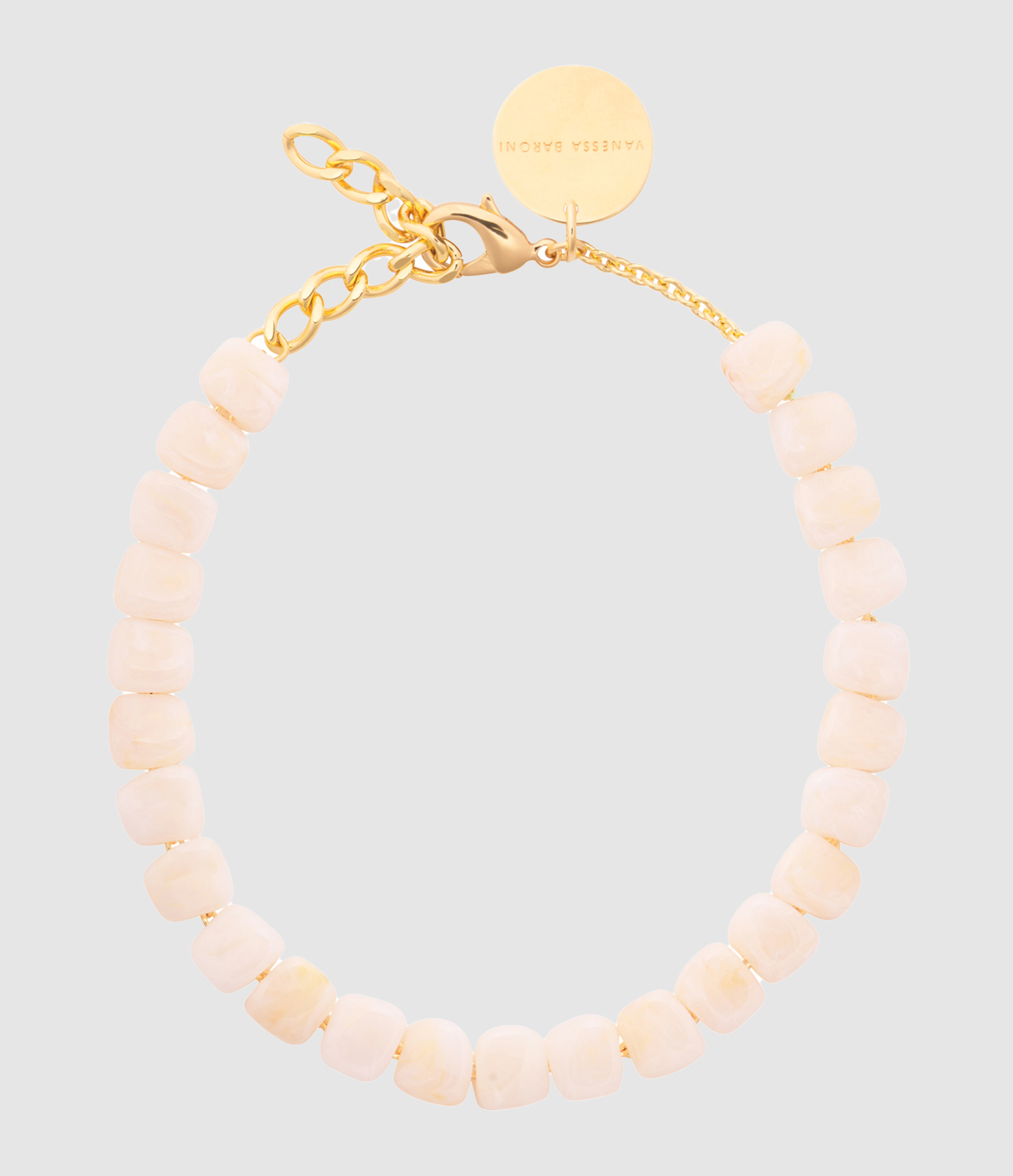 Mini Organic-Shaped Pearl Marble Necklace