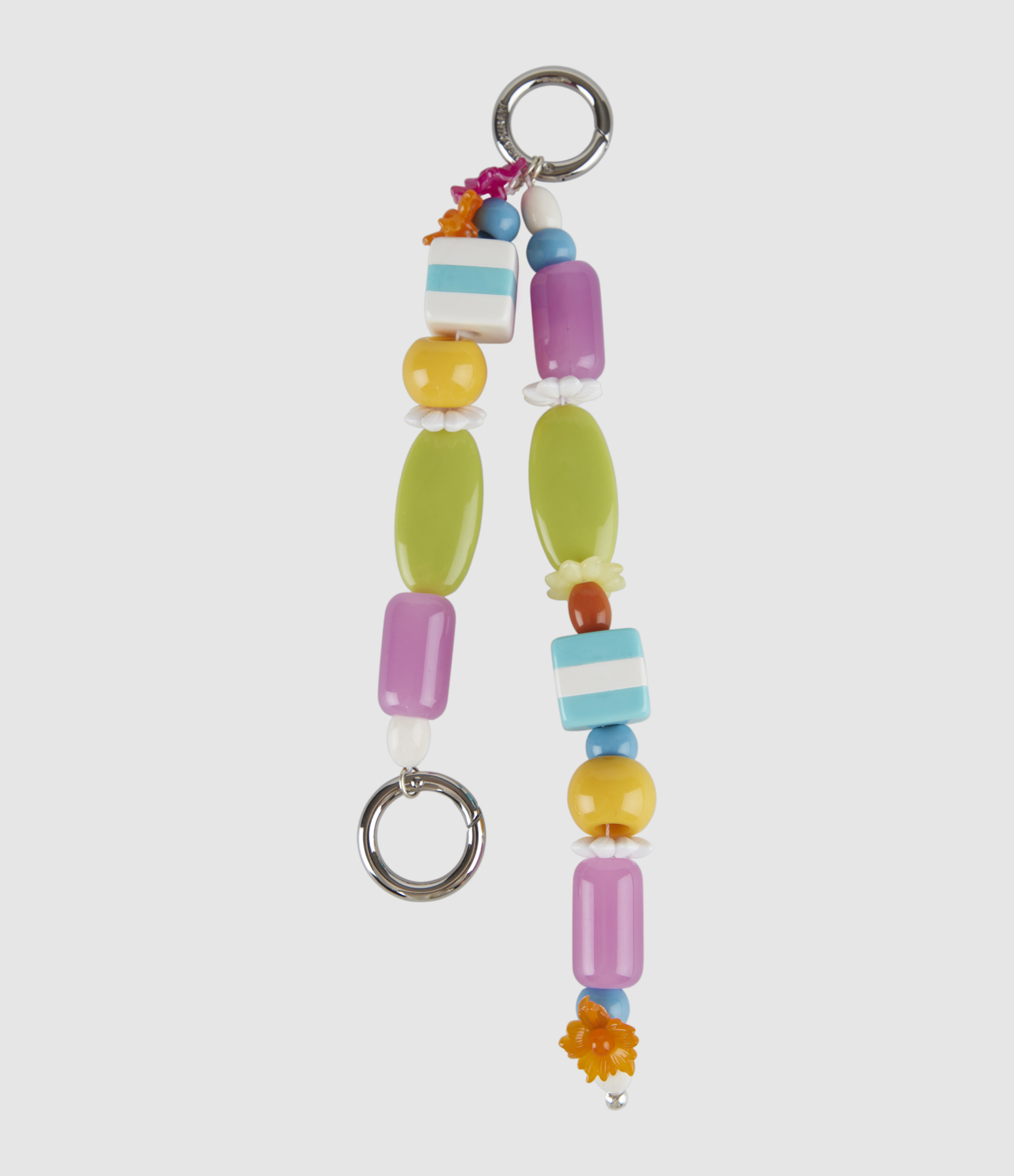 Multi-Coloured Beaded Keyring