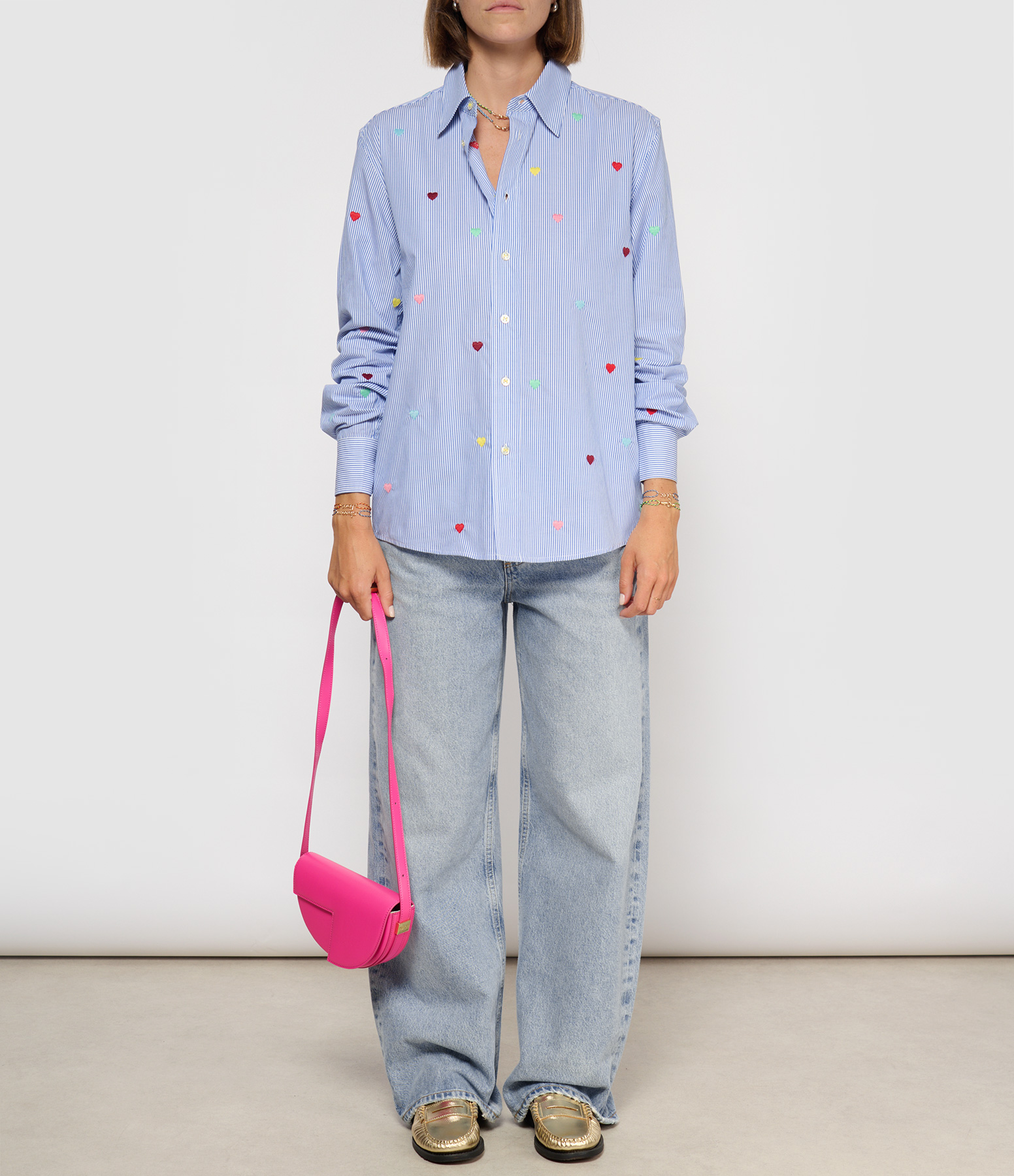 Heart Classic Blue and White Shirt